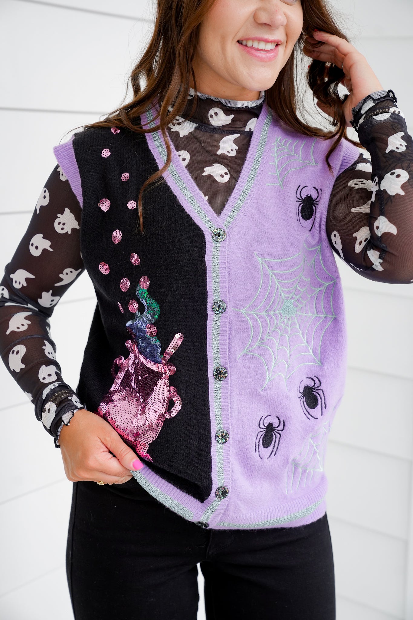 Plus/Reg Witchy Elements Sweater Vest