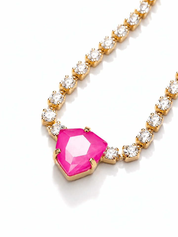 TOVA Rhys Triangle Necklace - Freckled Poppy