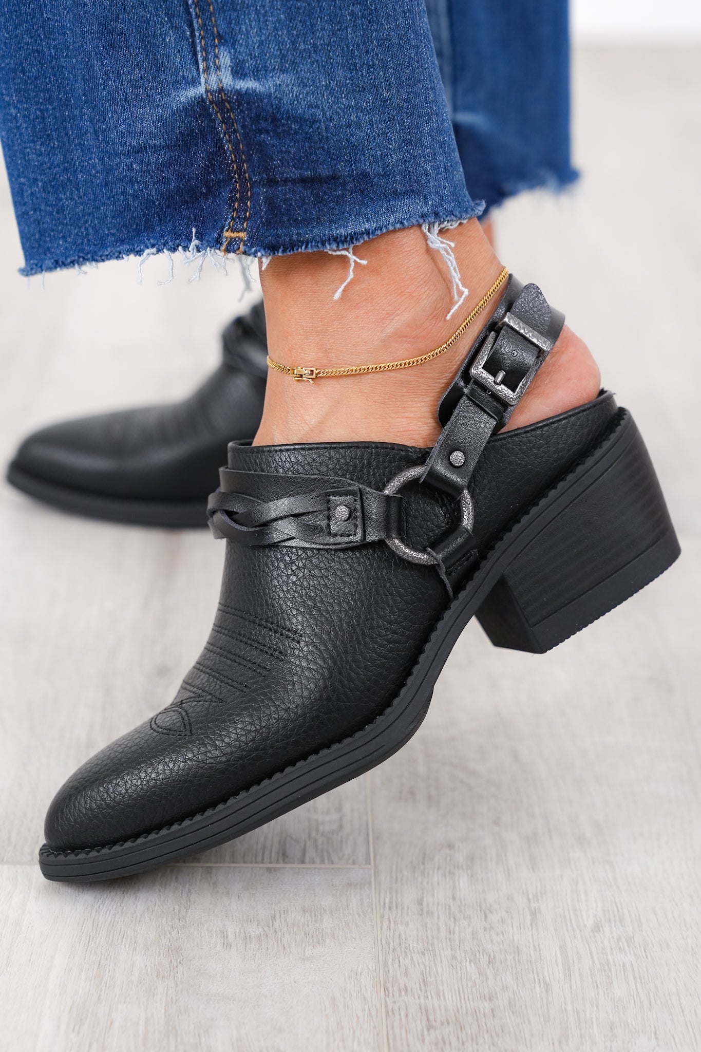 Blowfish Western Style Braided Strap Mule
