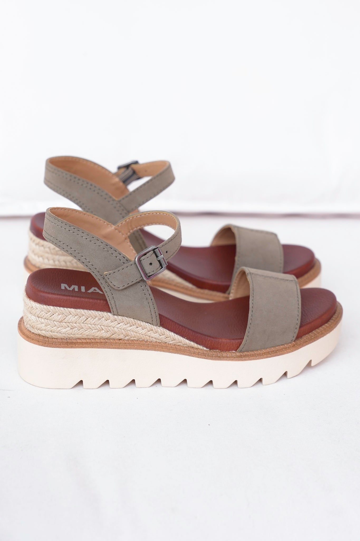MIA Platform Sandal with Adjustable Buckle Strap