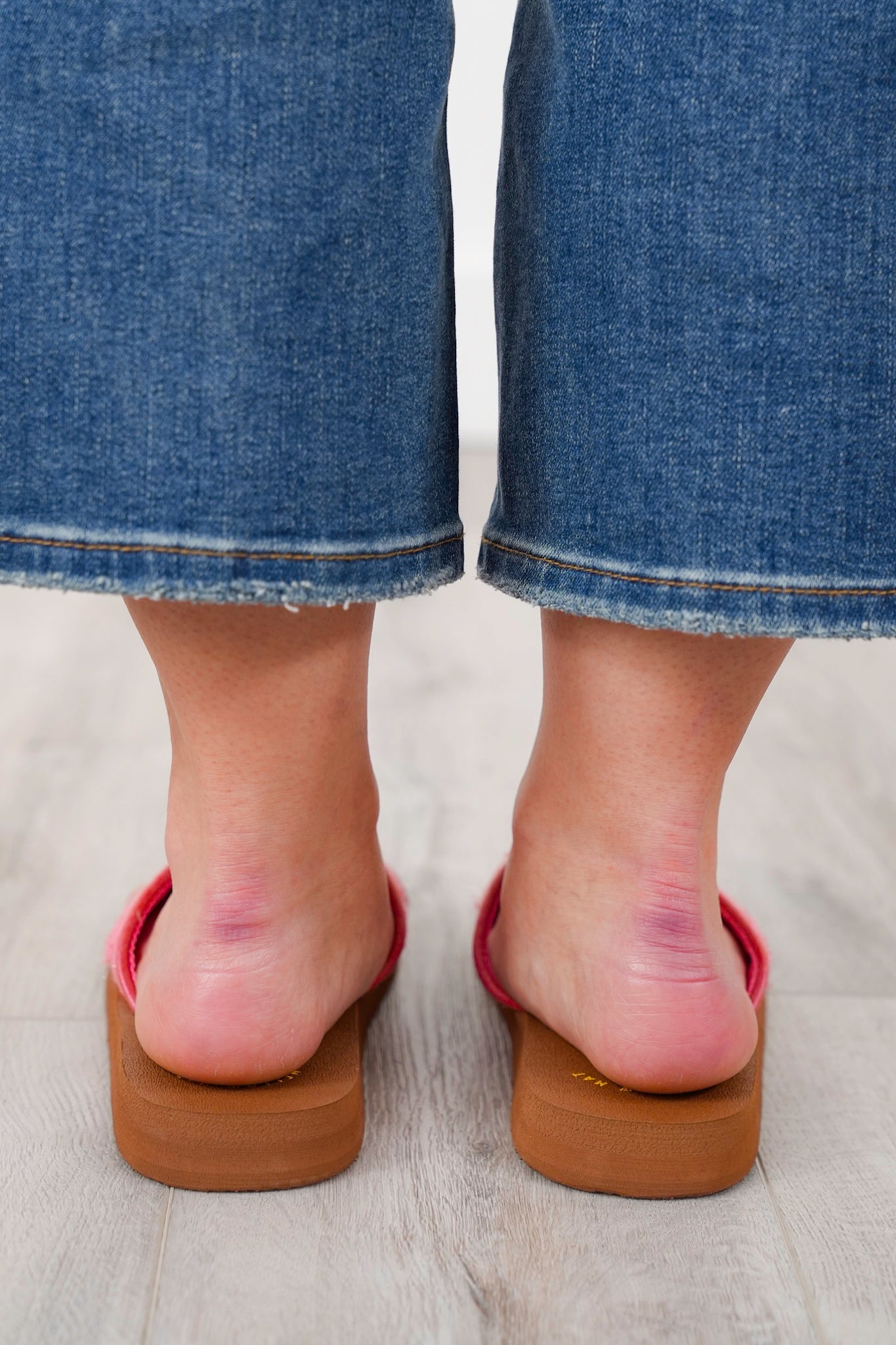 Yellow Box Textured Strap Flip Flop Sandal