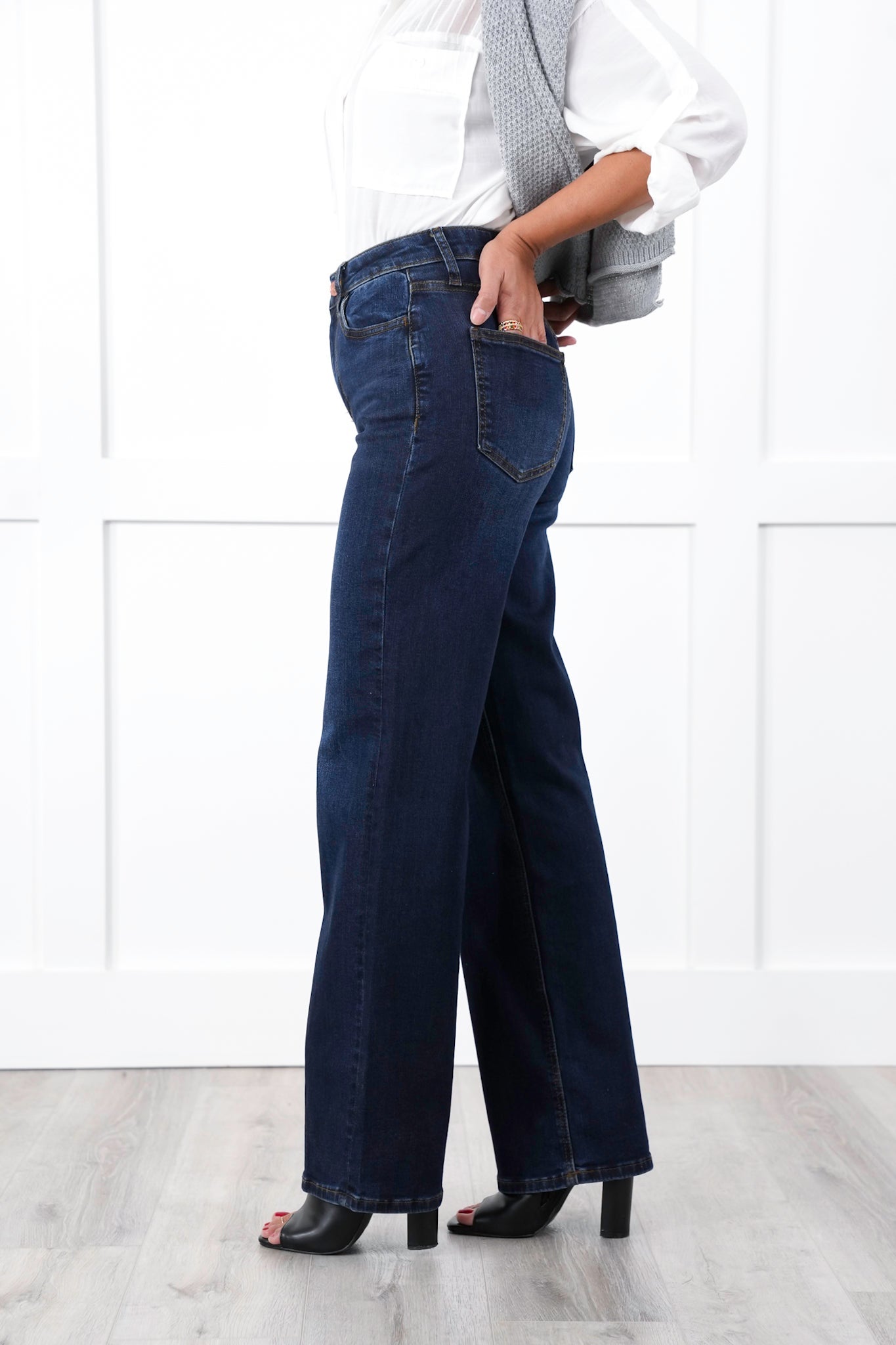 Lovervet High Rise Dark Wash 90's Vintage Loose Jeans