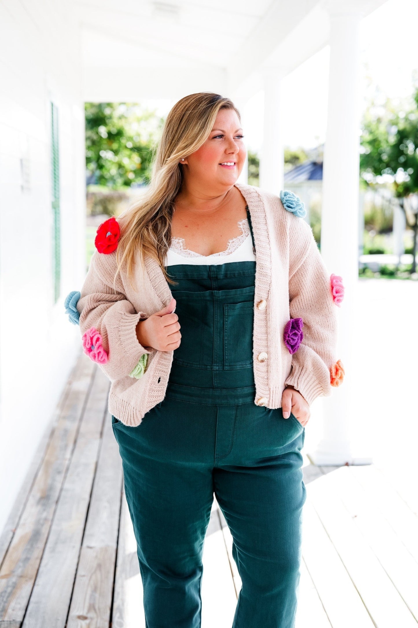 Judy Blue High Rise Teal Double Cuffed Boyfriend Overalls