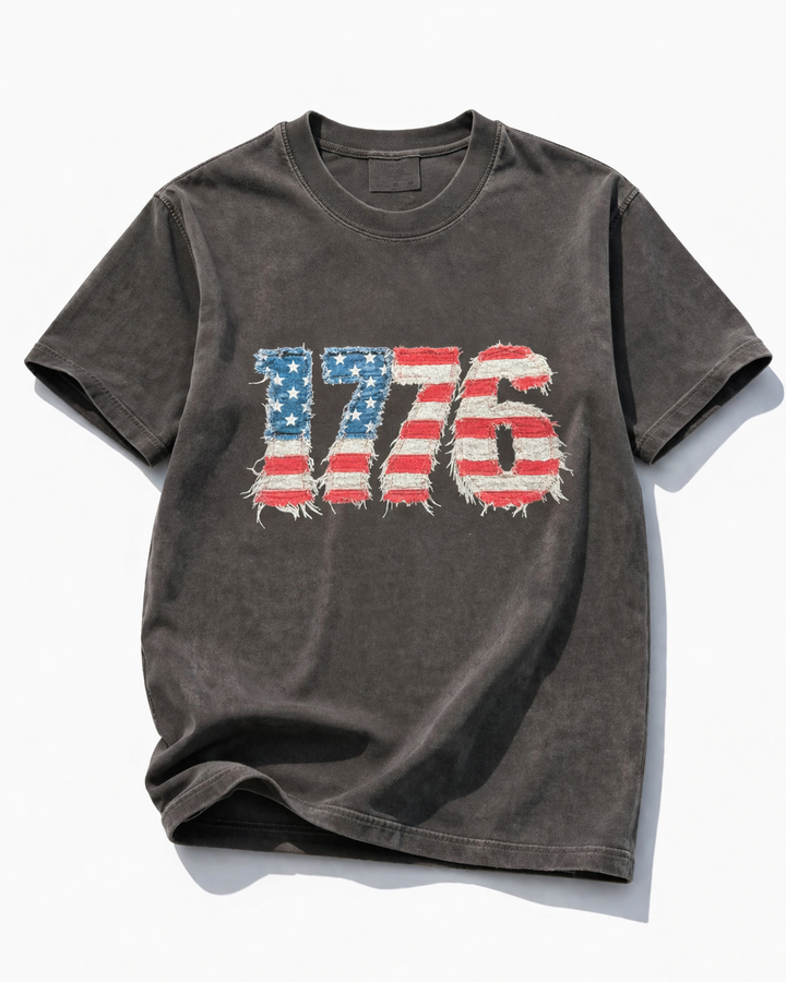 Plus/Reg Short Sleeve "1776" Graphic Tee