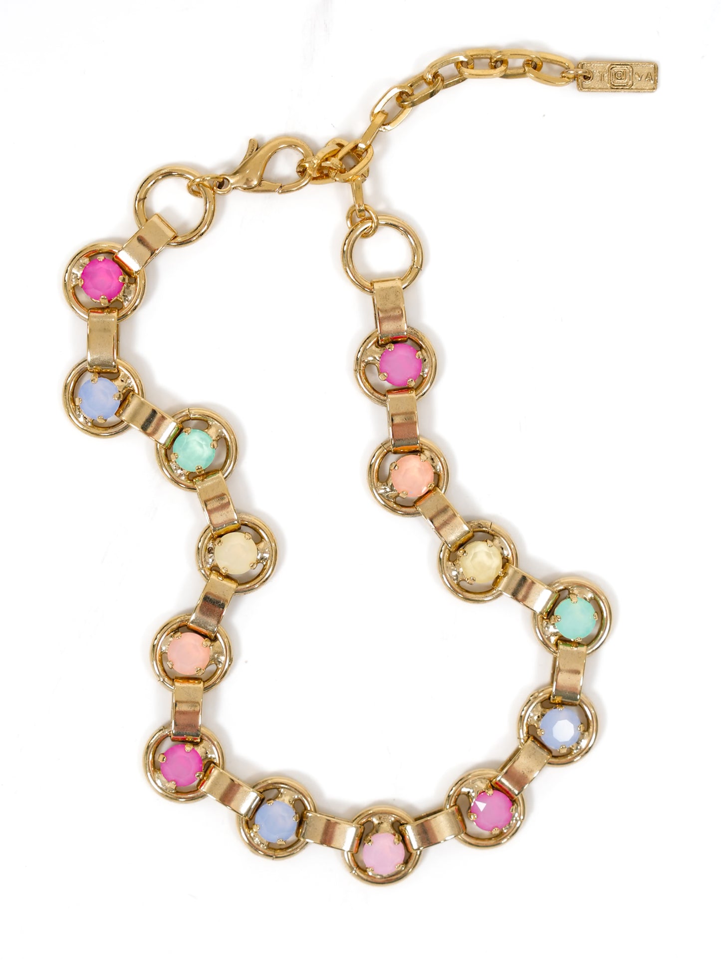 TOVA Link Opal Crystal Necklace