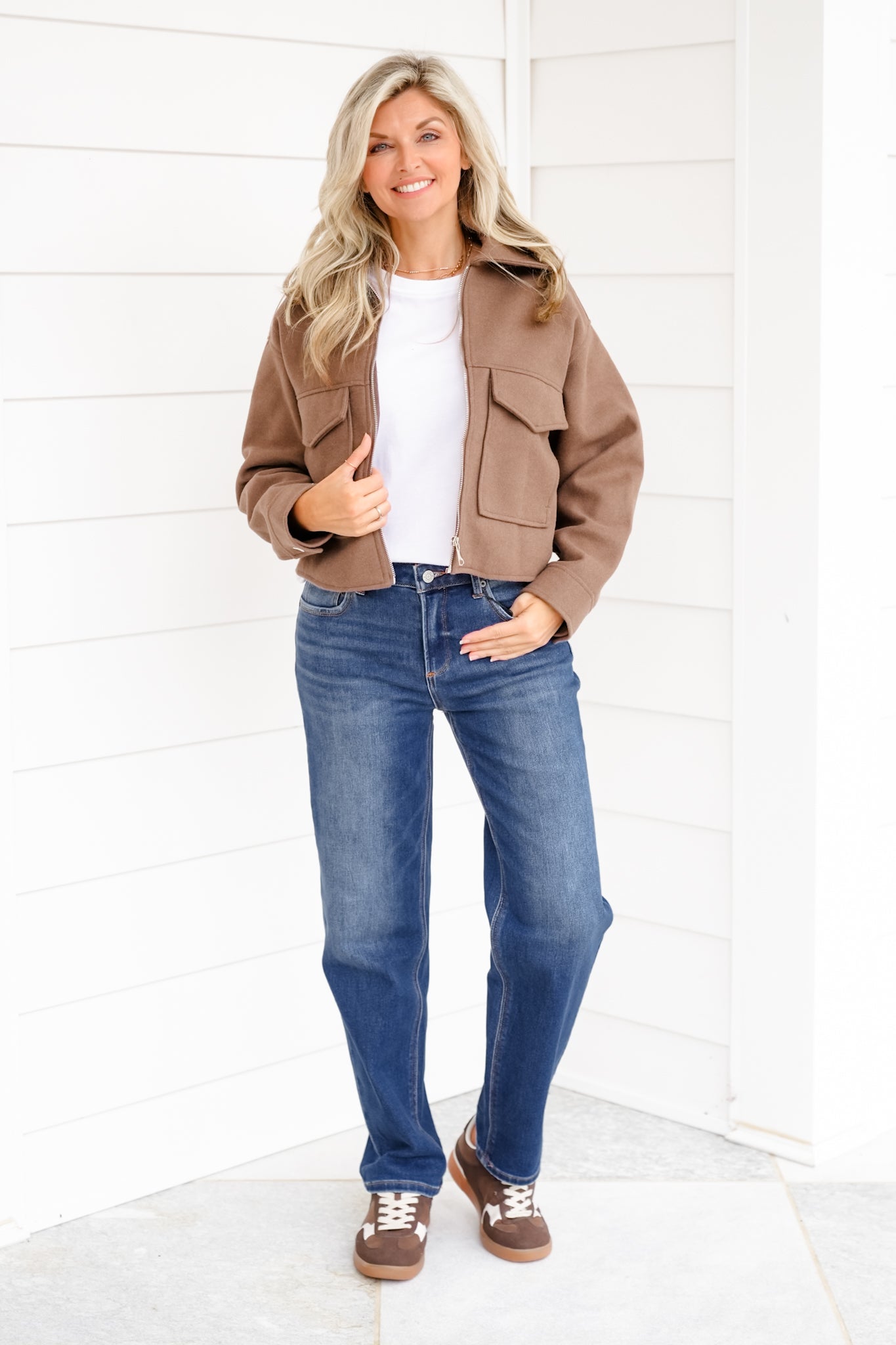 J21 Eleven By Risen Mid Rise Dark Wash Cuffed Boyfriend Jeans