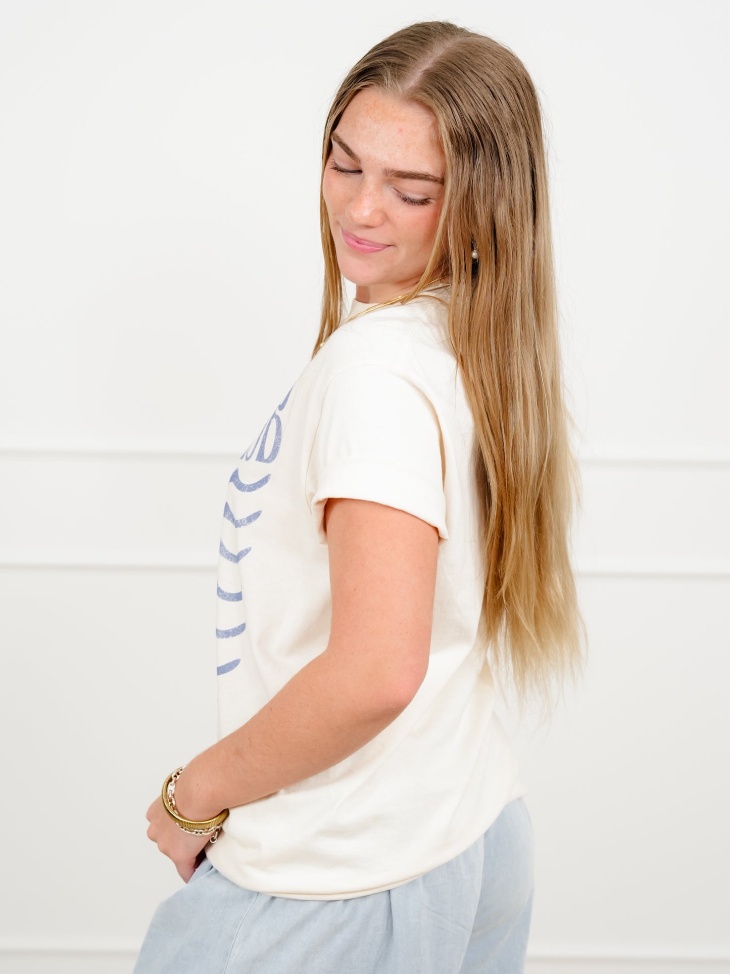 Plus/Reg Short Sleeve "The Beach Club" Graphic Tee