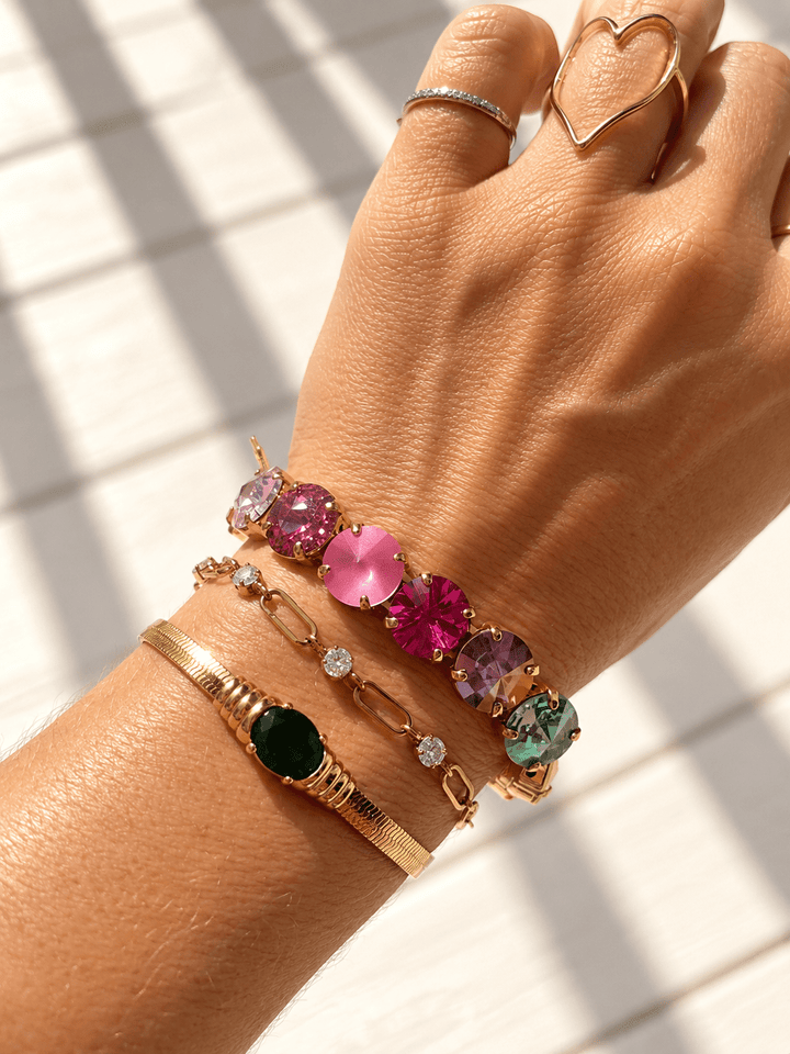 Restock! TOVA Croatia Colorful Crystal Stretch Bracelet