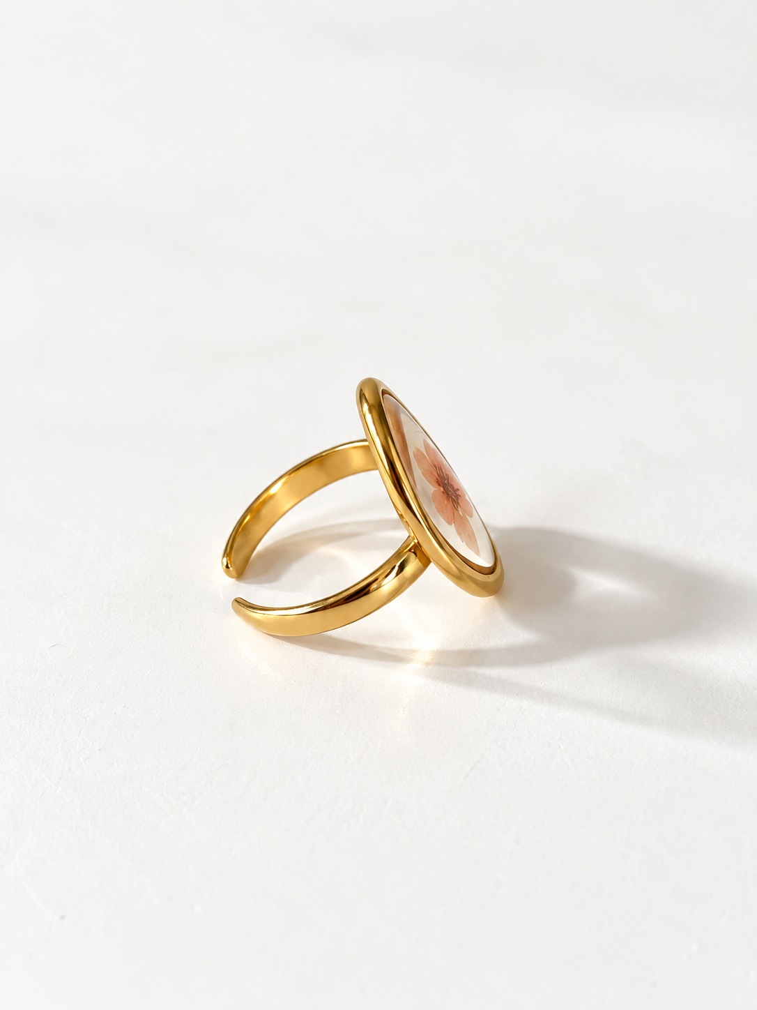 Pink Blossom Circular Ring