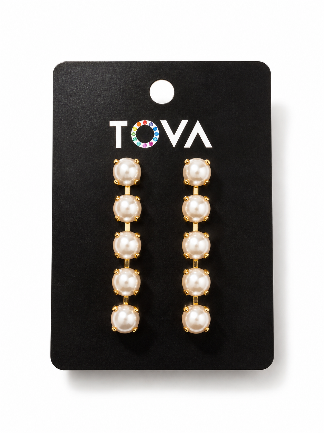 TOVA Oakland Drop Earrings In Pearls