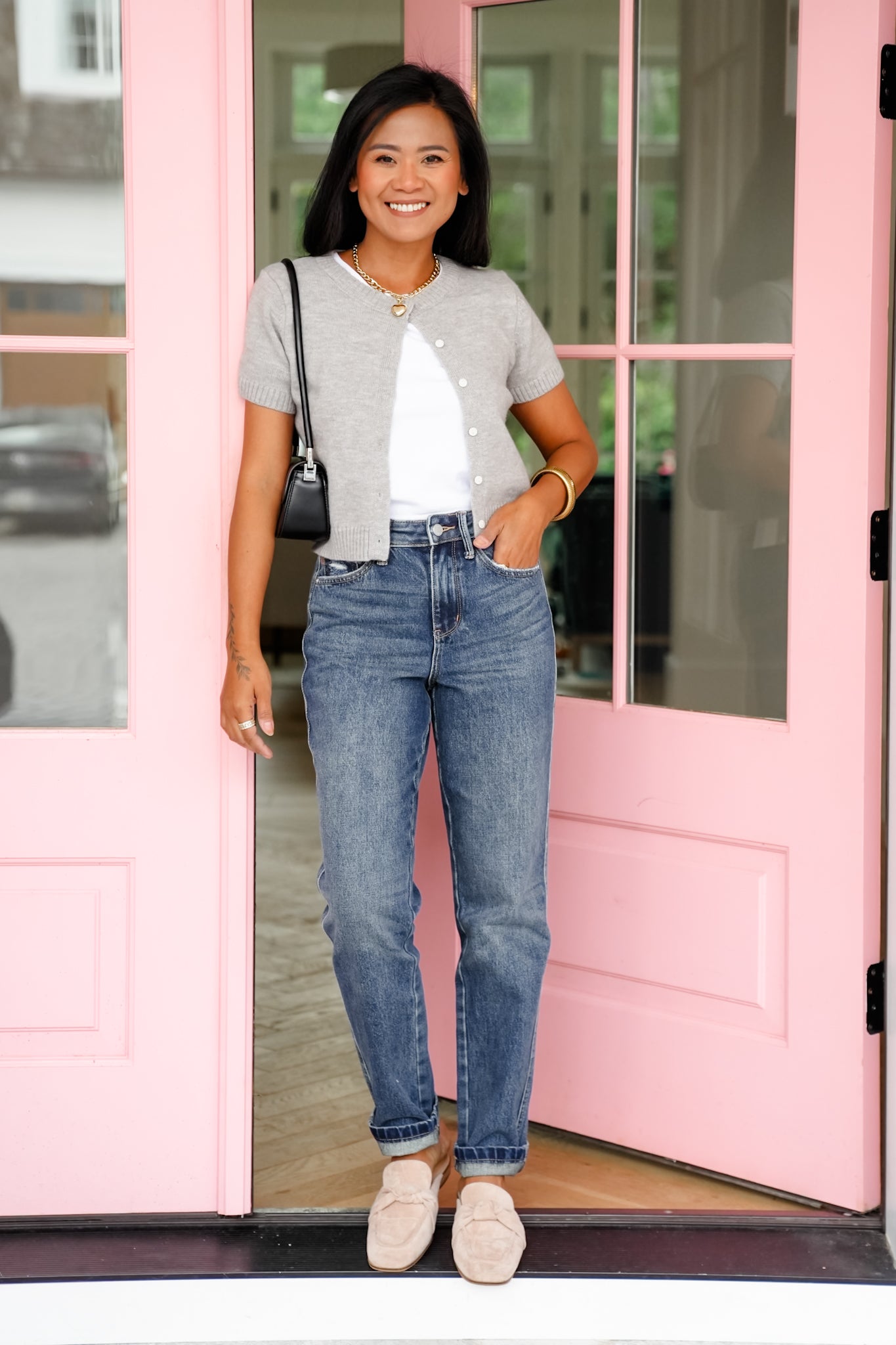 Judy Blue High Rise Dark Wash Rigid Magic Straight Leg Jeans