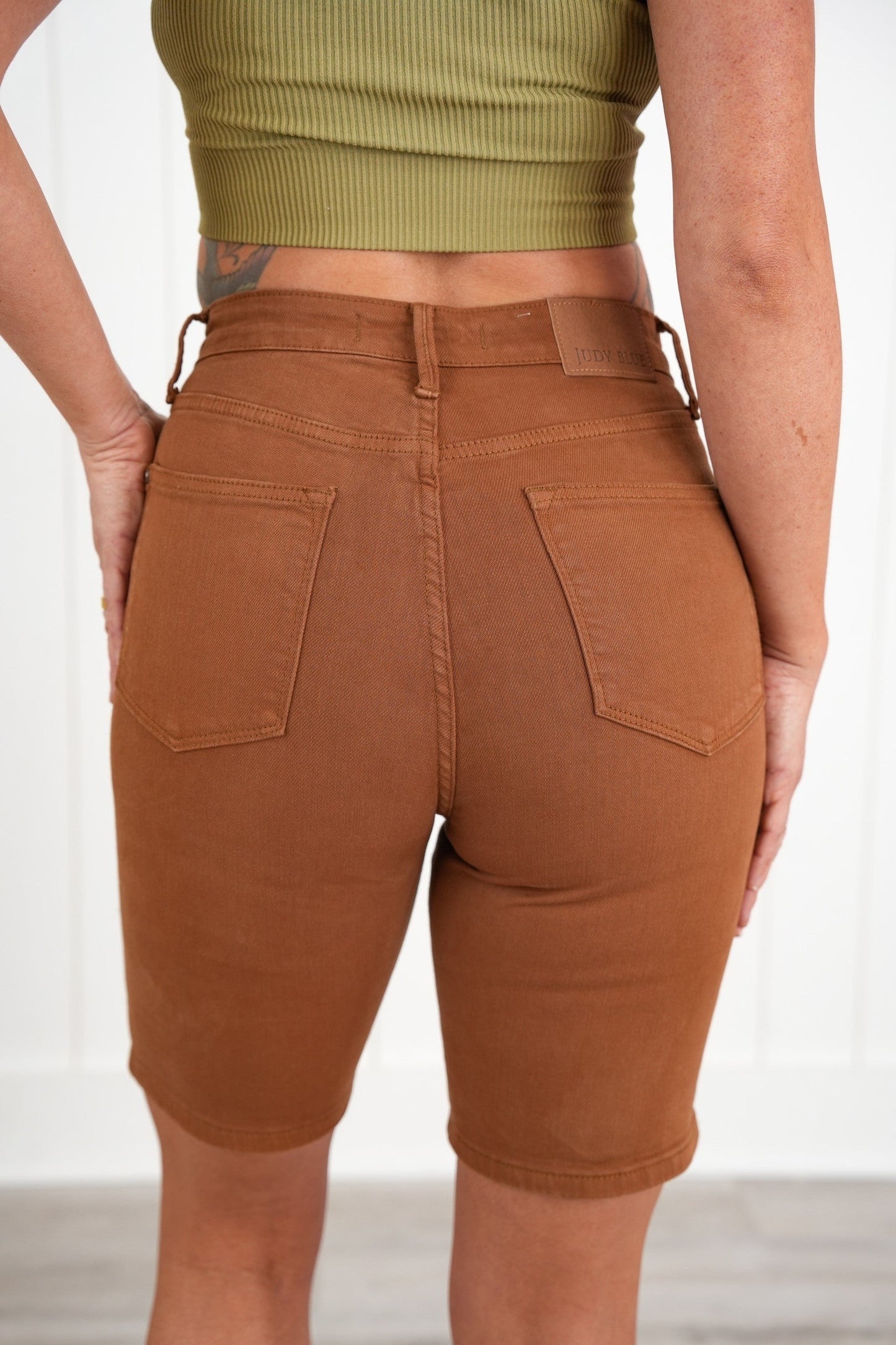 Judy Blue Rock Your Body Tummy Control Bermuda Shorts