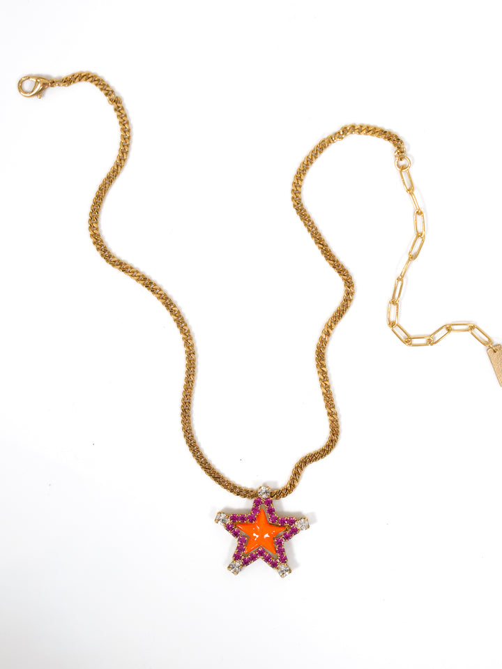 TOVA Sweet Star Crystal Necklace