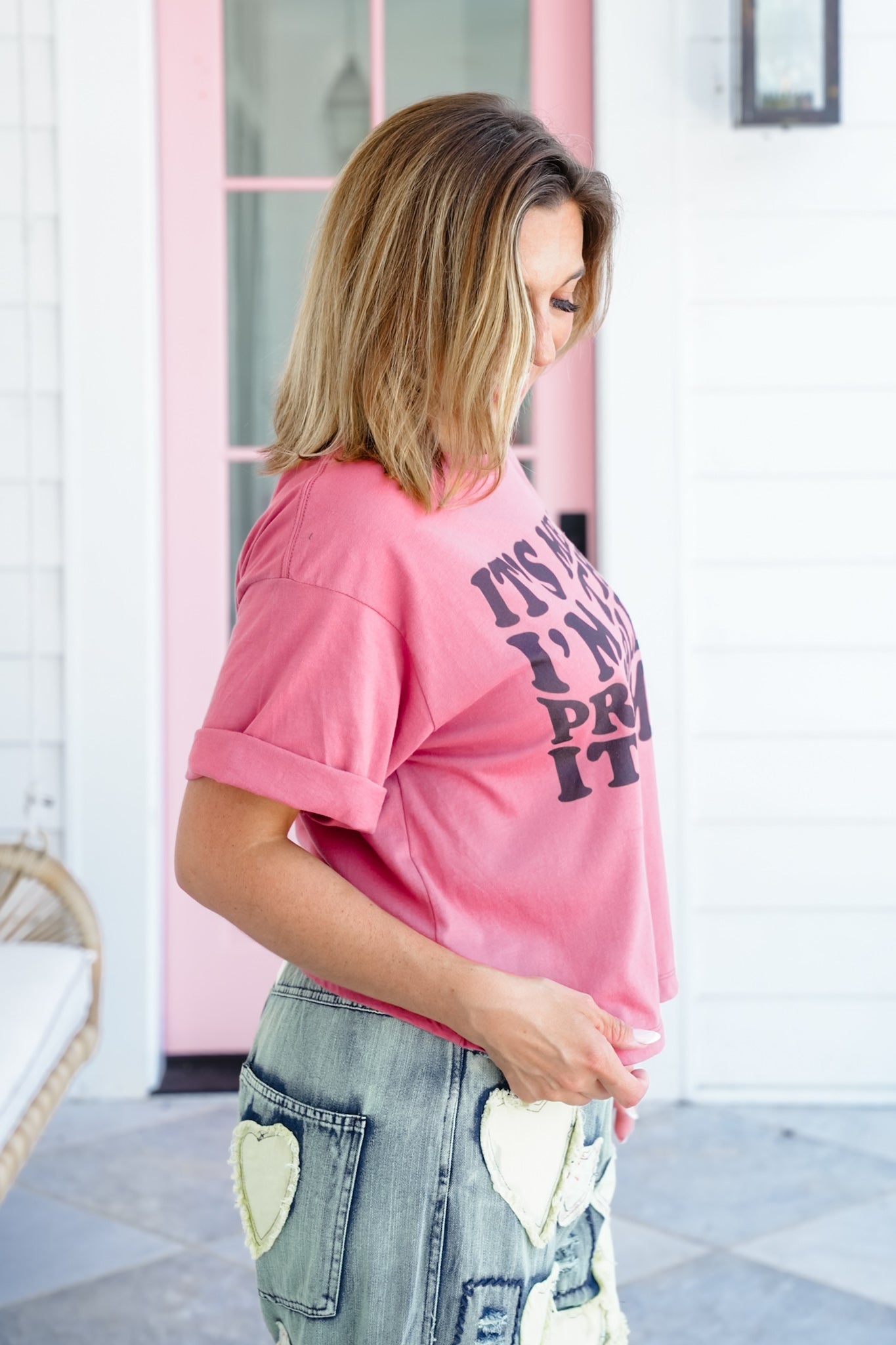 Plus/Reg Short Sleeve "I'm the Problem" Graphic Tee