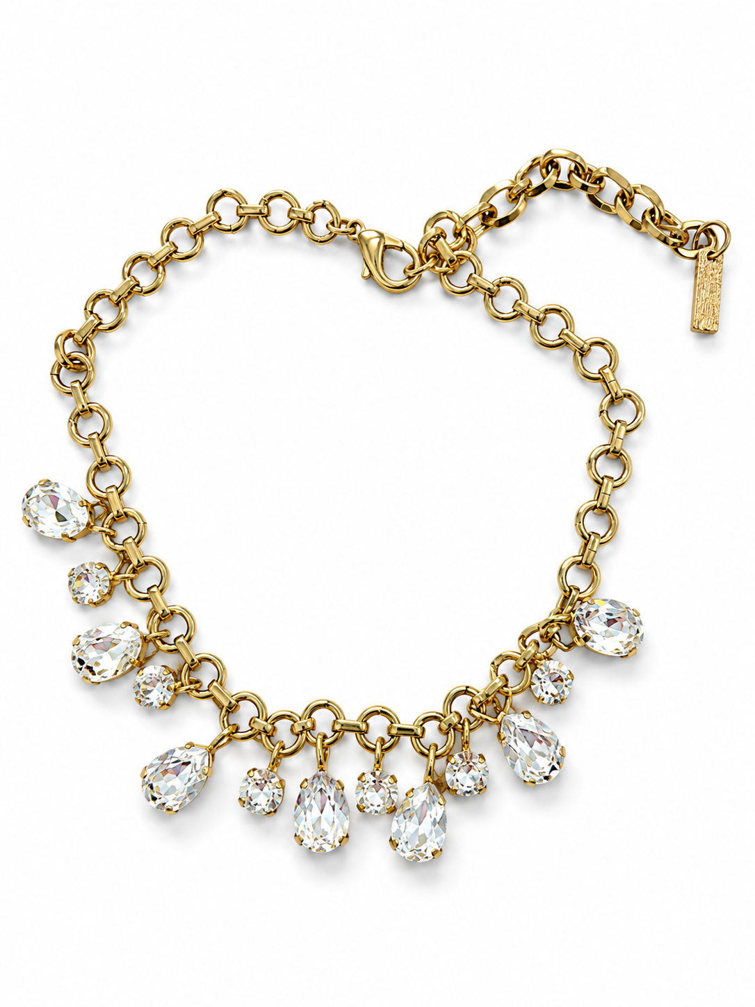 TOVA Brynna Pendant Necklace In Clear