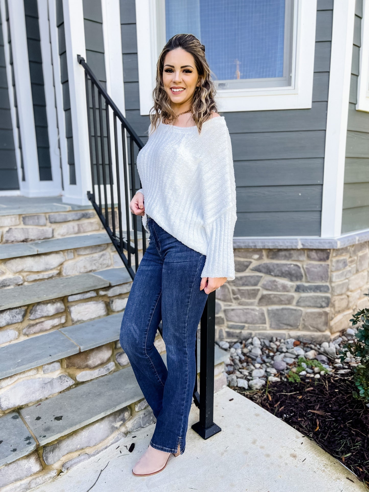 Judy Blue Better in Boots High Waist Slit Hem Slim Bootcut