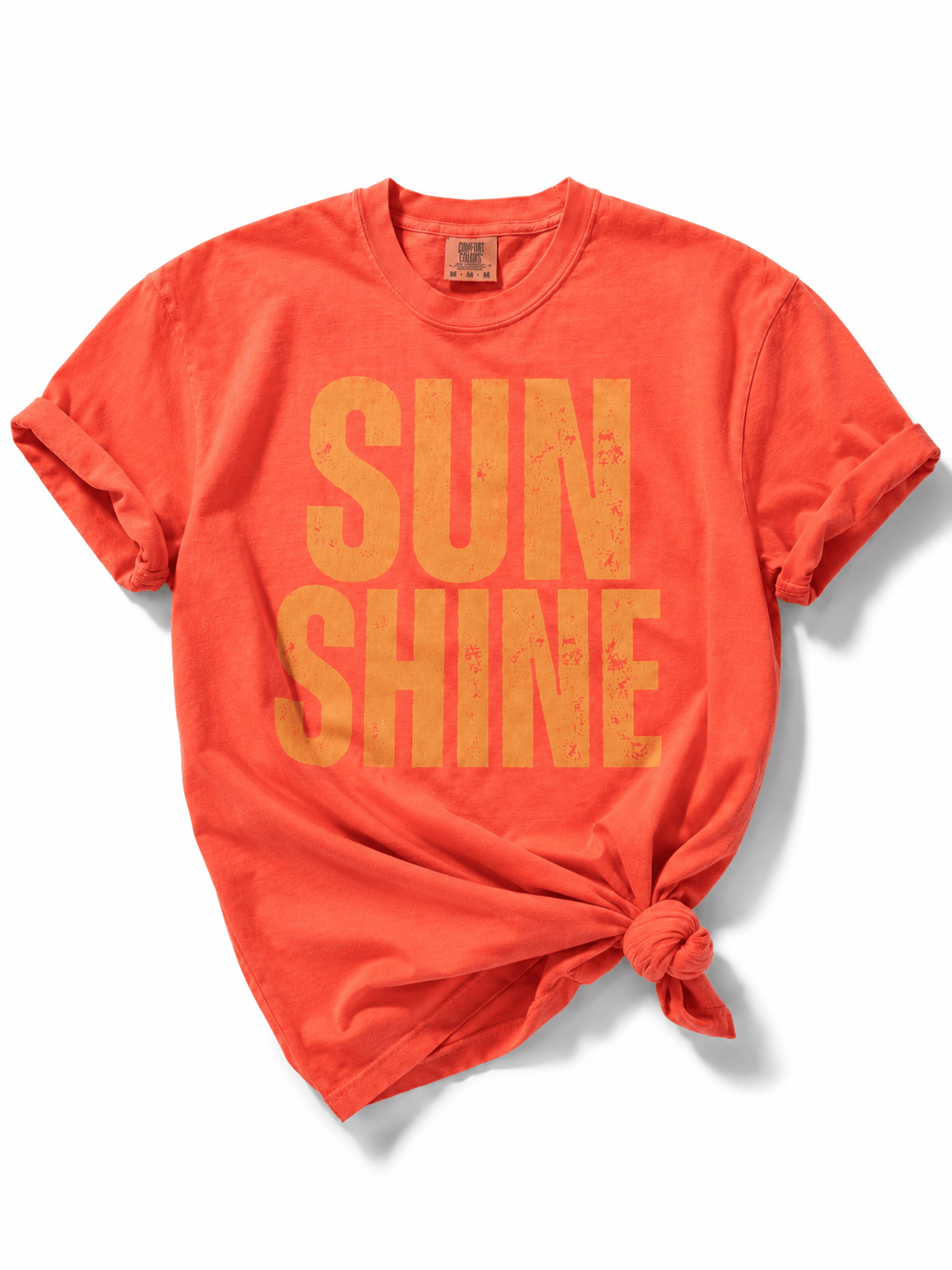 Plus/Reg Short Sleeve "Sunshine" Graphic Tee - Freckled Poppy