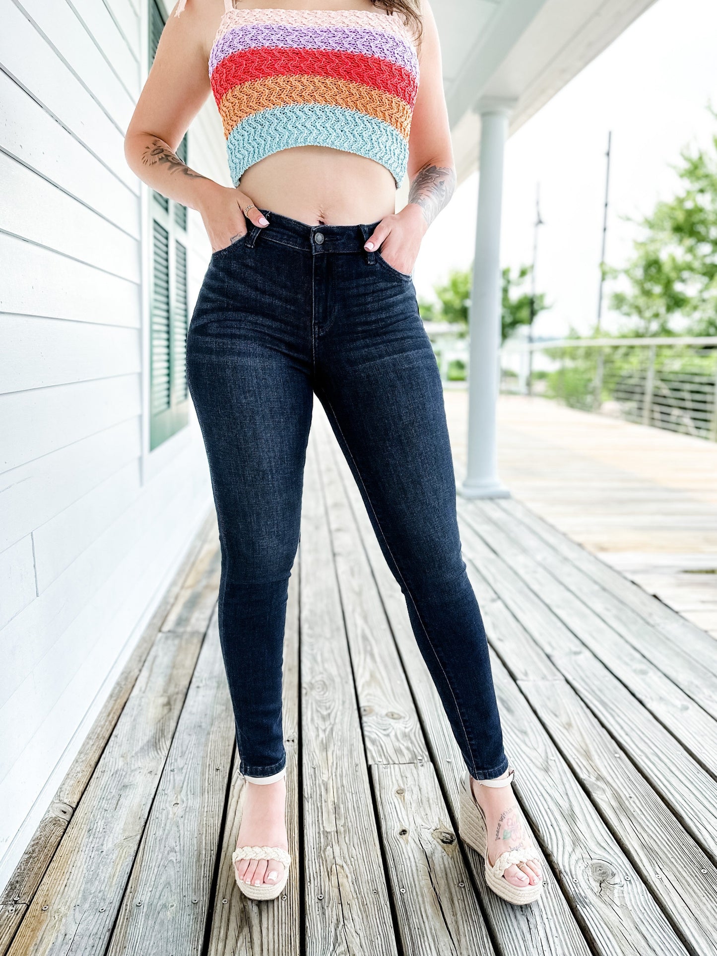 Judy Blue Everyday Wear 2.0 High Waist Non-Distressed Skinny Jeans
