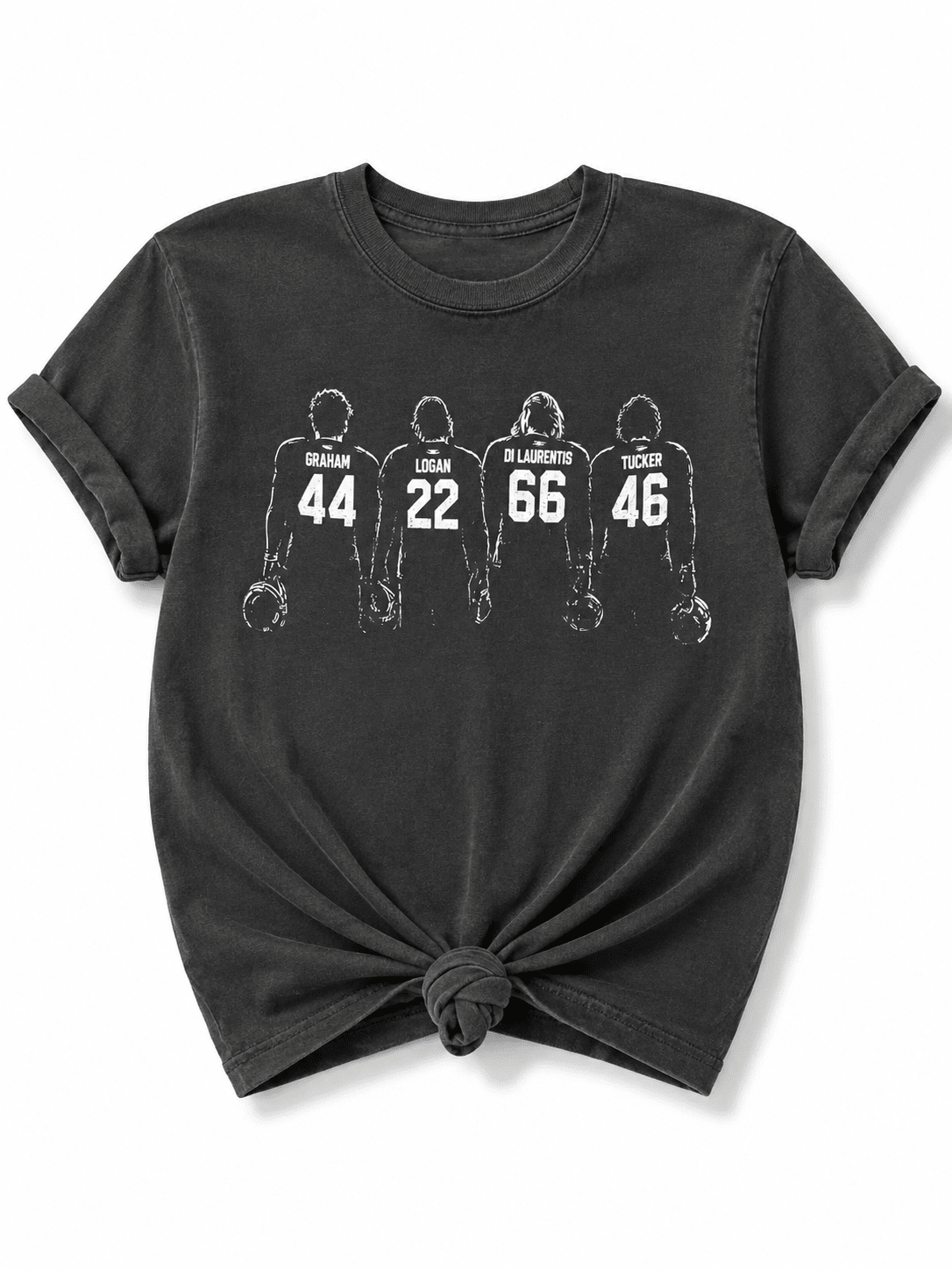 Plus/Reg Short Sleeve Off Campus Garrett Graham and Teammates Hockey Graphic Tee - Freckled Poppy