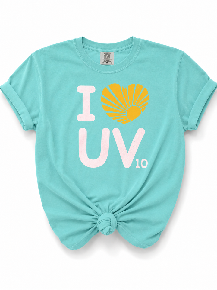 Plus/Reg Short Sleeve I Love UV Graphic Tee