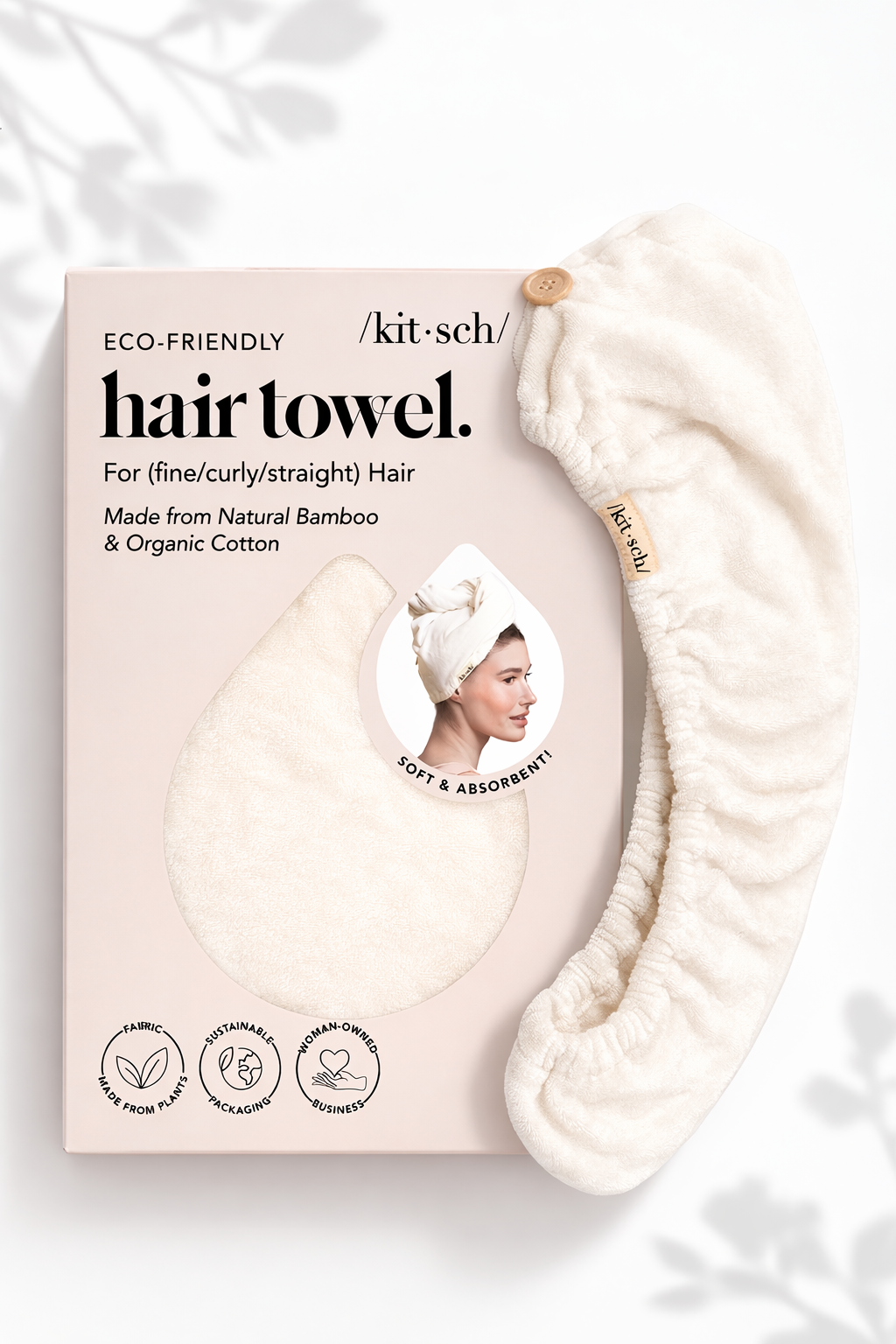 Kitsch Organic Bamboo Hair Towel *Final Sale*