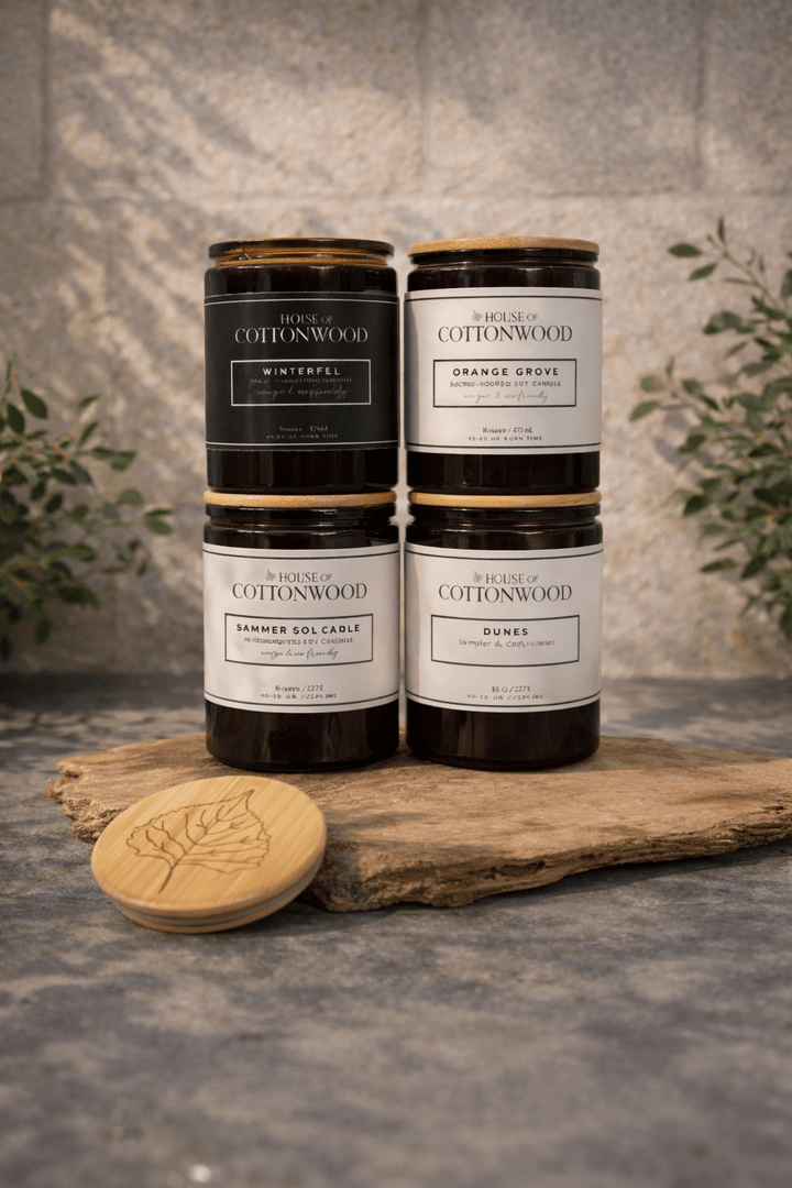 House of Cottonwood Hand Poured Soy Candles – 16 Oz *Final Sale* - Freckled Poppy