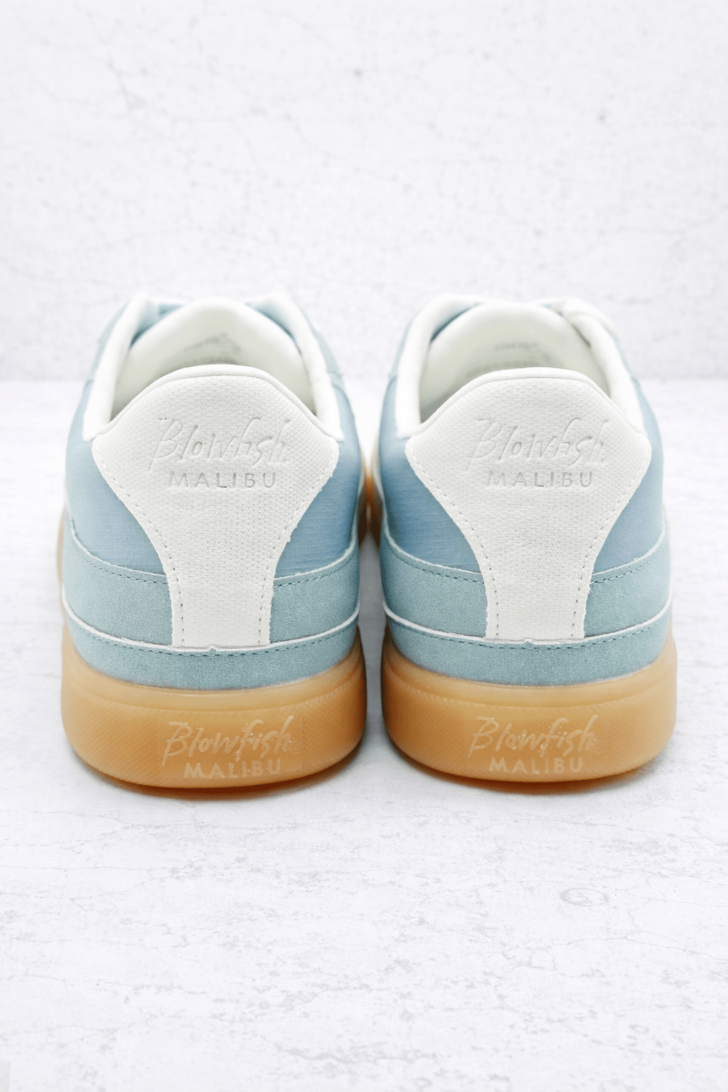 Blowfish Retro Suede Panel Lace-Up Sneakers with Gum Sole - Freckled Poppy