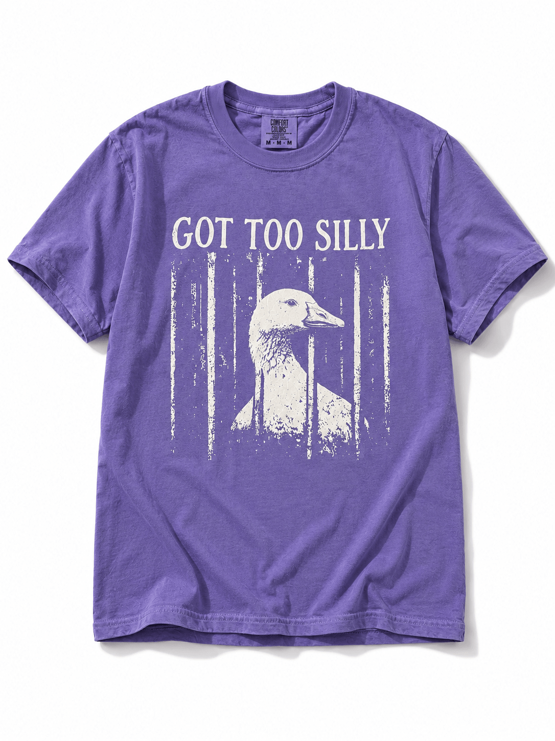 Plus/Reg Short Sleeve "Got Too Silly" Graphic Tee - Freckled Poppy