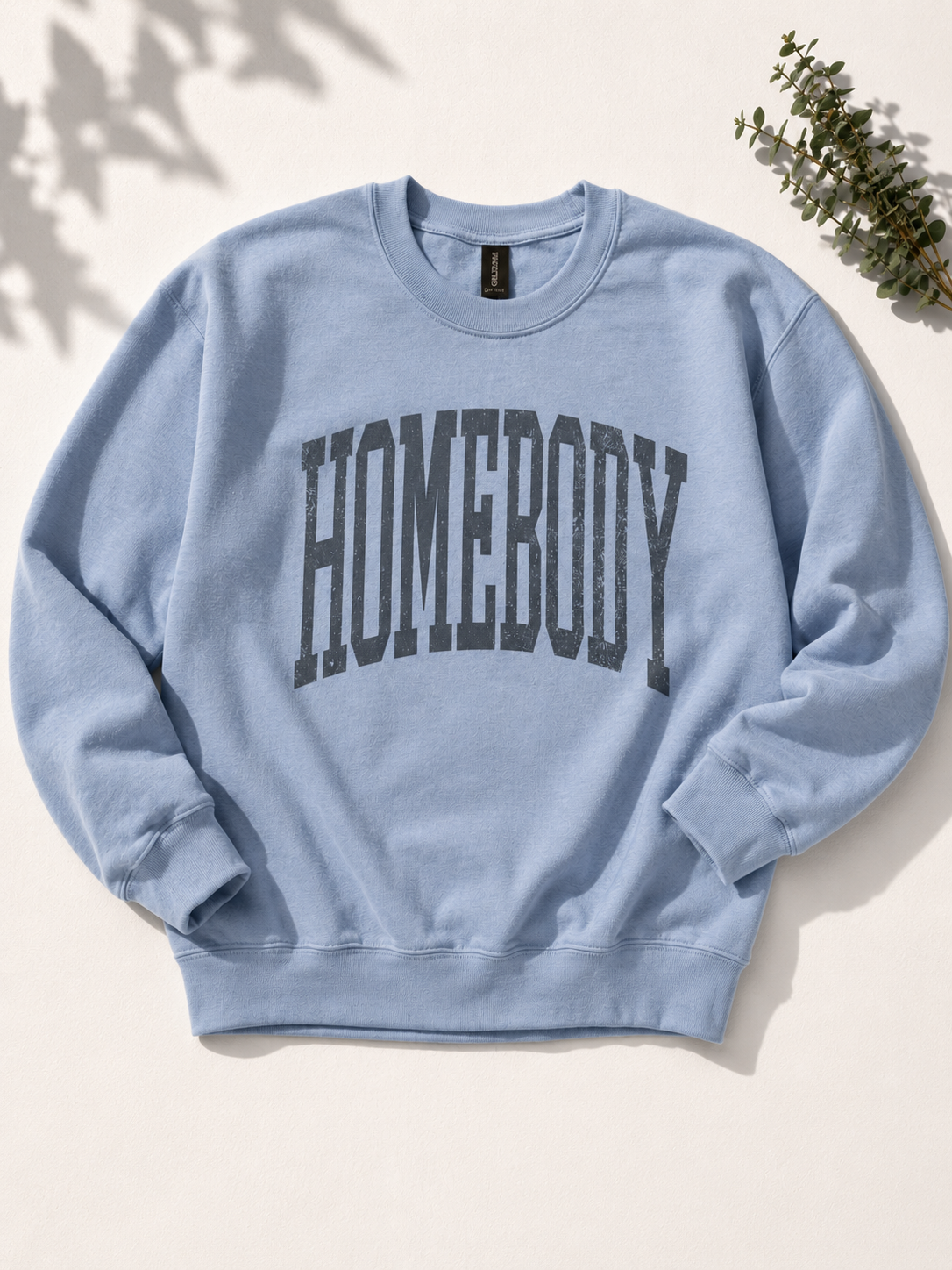 Plus/Reg Long Sleeve "Homebody" Graphic Sweatshirt