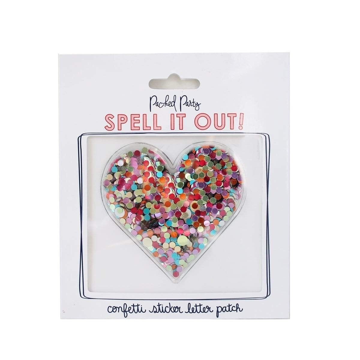 RESTOCK! Stick To It Confetti (Greek letters, alphabet, numbers, hearts) - Freckled Poppy