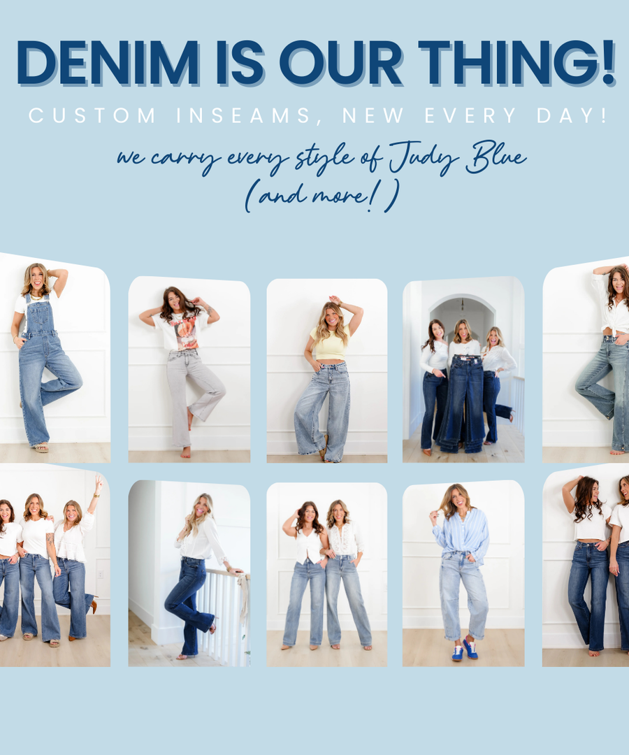 Denim is our thing! The worl=TURN ON TEXT OVERLAY=d's largest collection of denim!