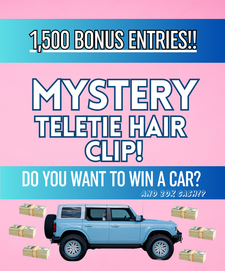 1,500 ENTRIES Teletie Hair clip bundle