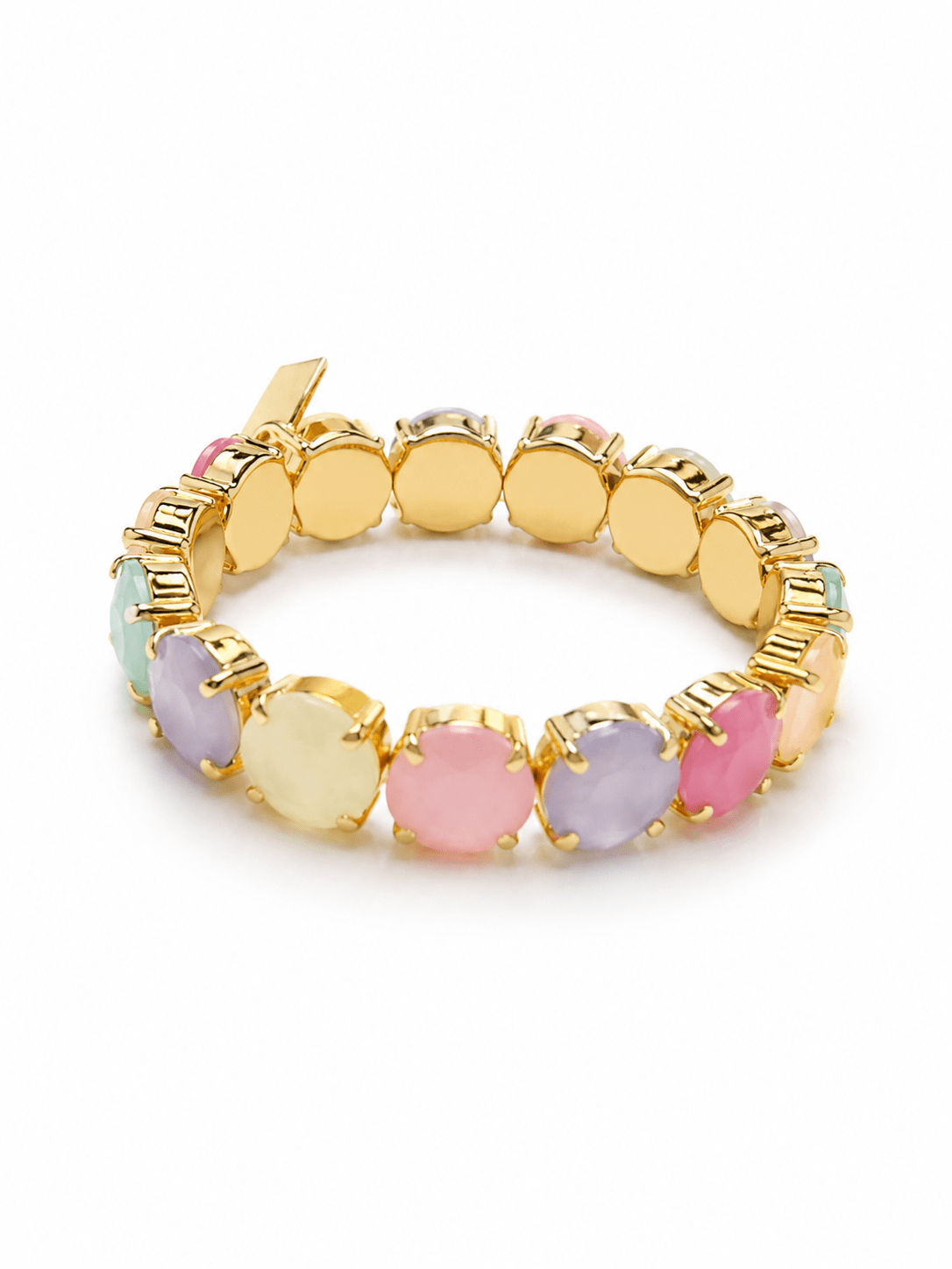 TOVA Croatia Gold Plated Opal Stretch Bracelet - Freckled Poppy