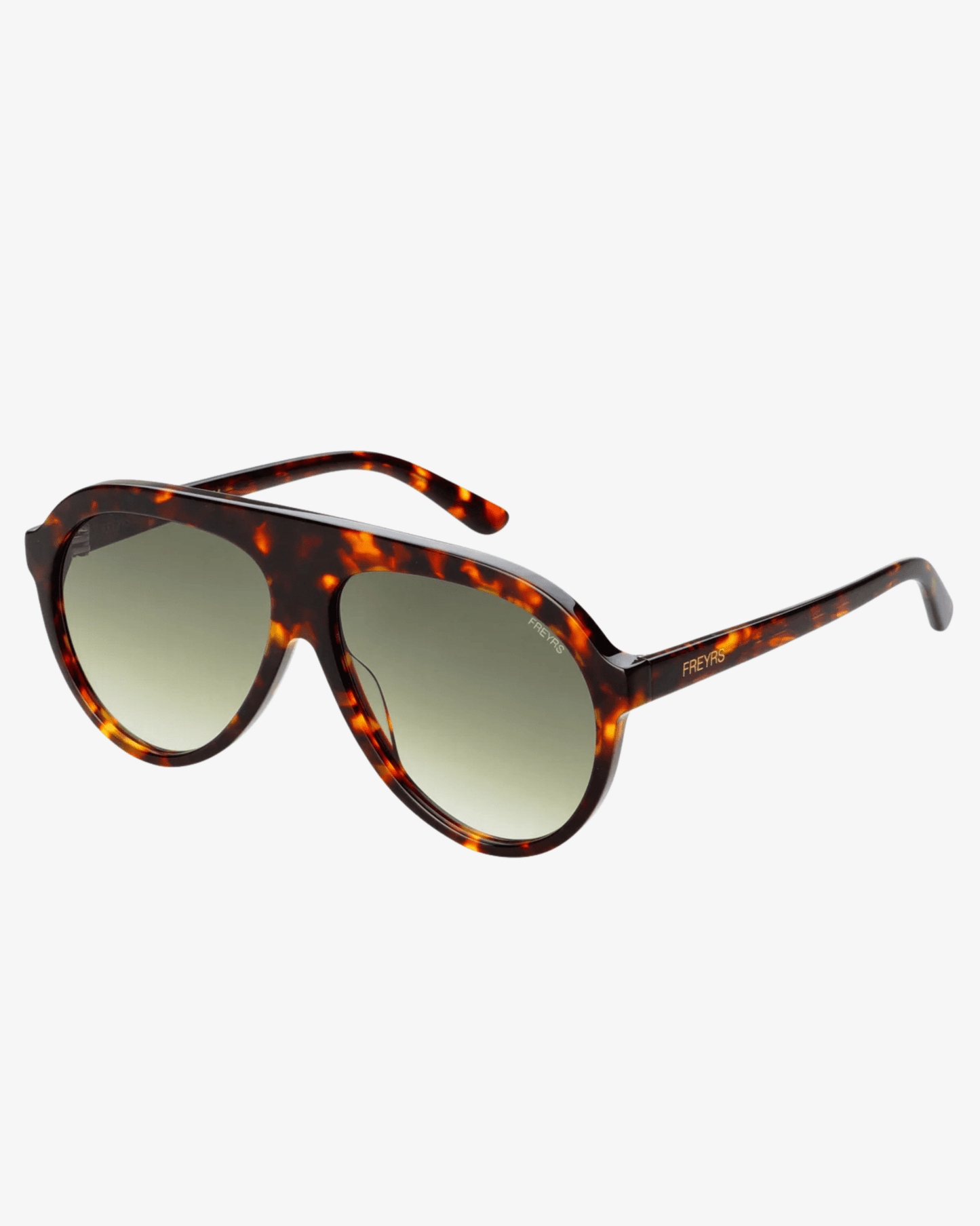 Freyrs Maxwell Tortoise Acetate Unisex Aviator Sunglasses - Freckled Poppy