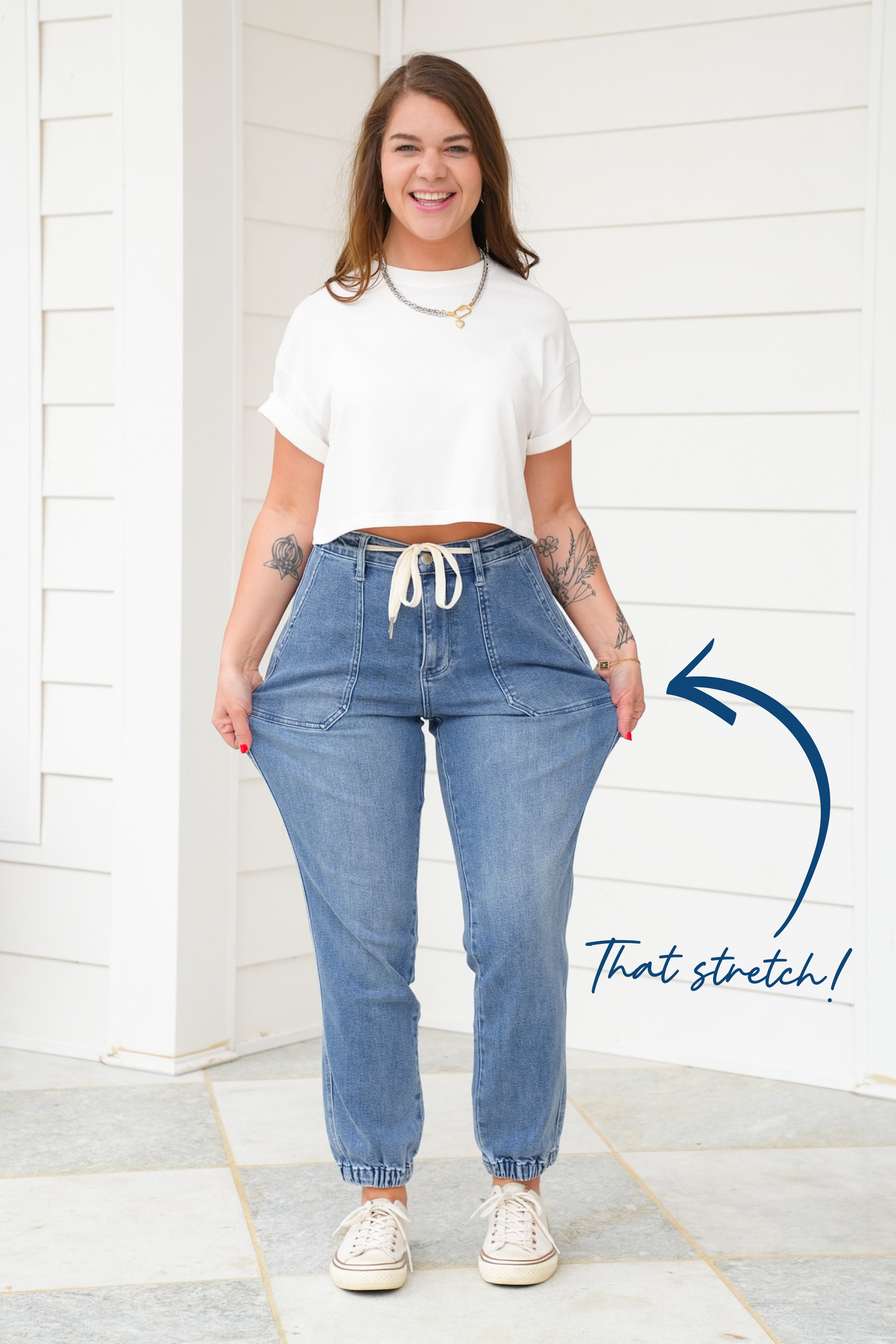 Judy Blue High Rise Medium Wash Joggers