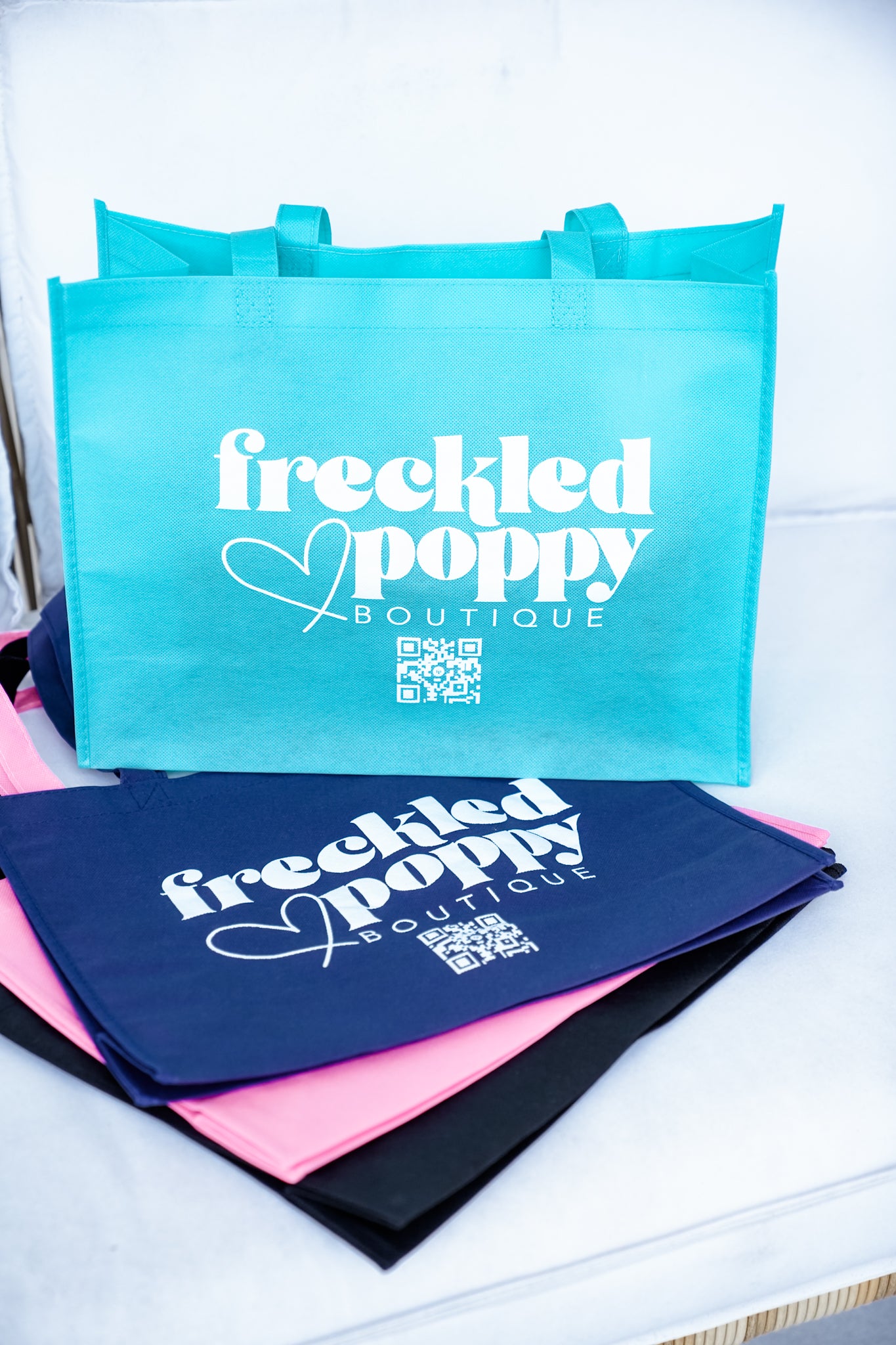 Freckled Poppy Mystery Non Woven Tote Bag
