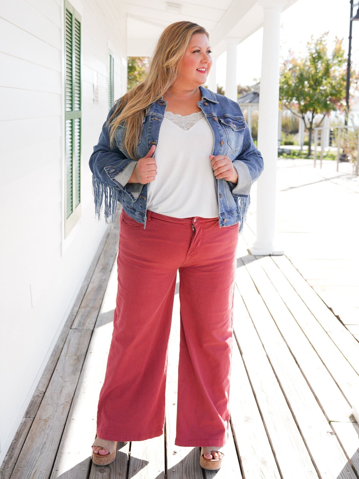 Plus/Reg Mineral Wash High Waist Wide Leg (Multiple Colors)