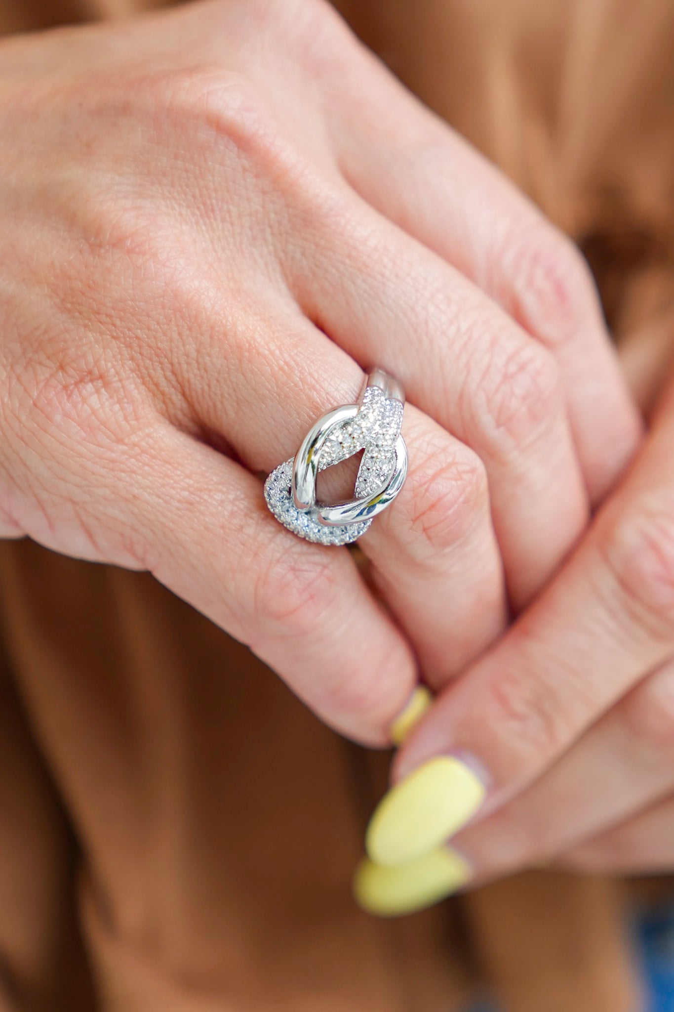 Gemelli Silver Noble Ring
