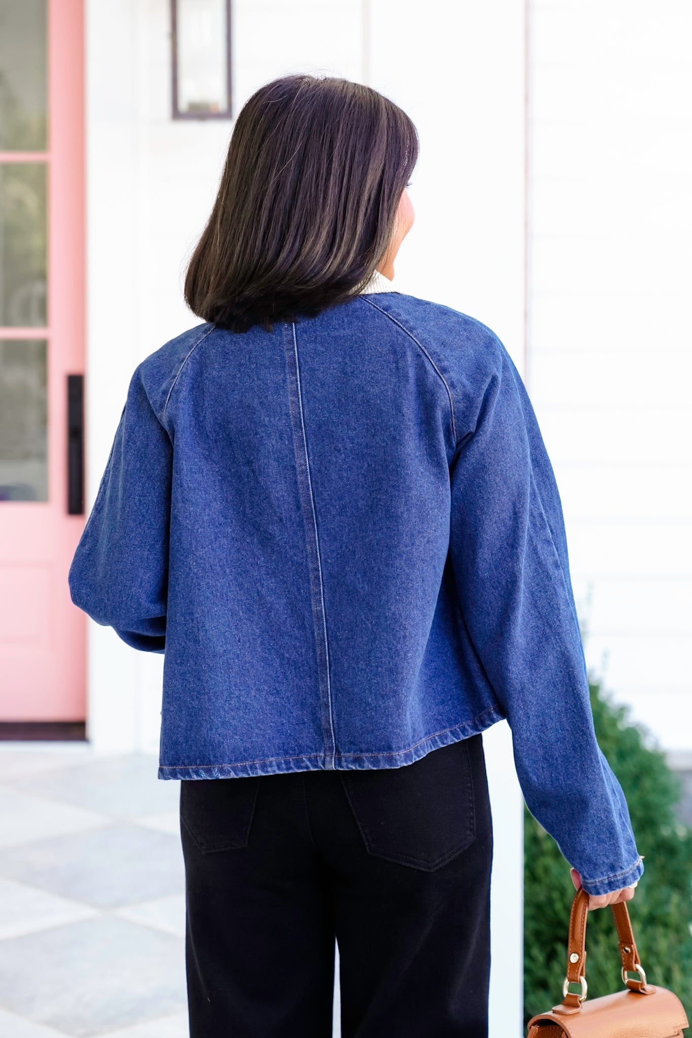 Long Sleeve Zip Up and Buttoned Jacket with Corduroy Collar