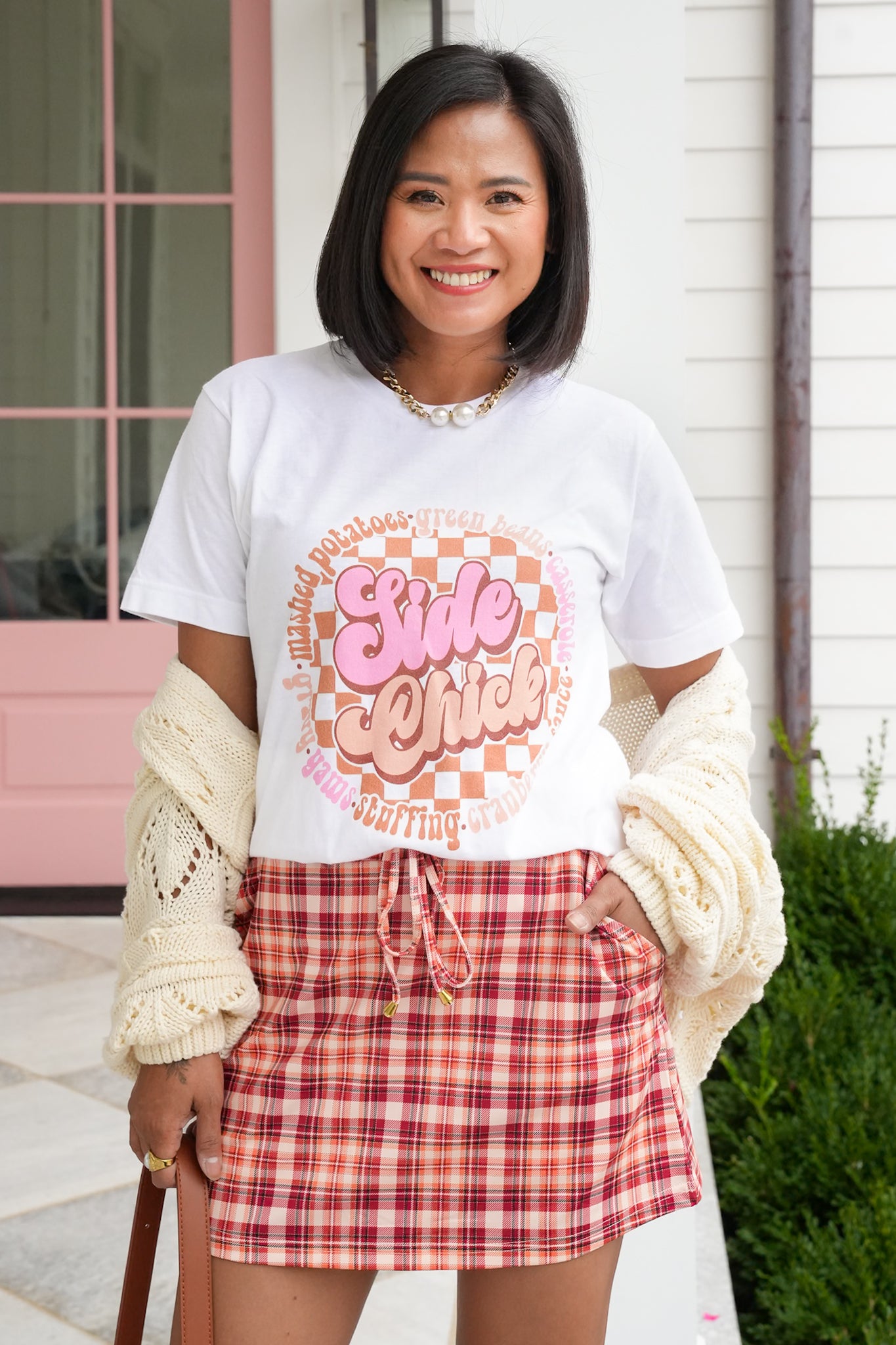 Plus/Reg Short Sleeve "Side Chick" Graphic Tee