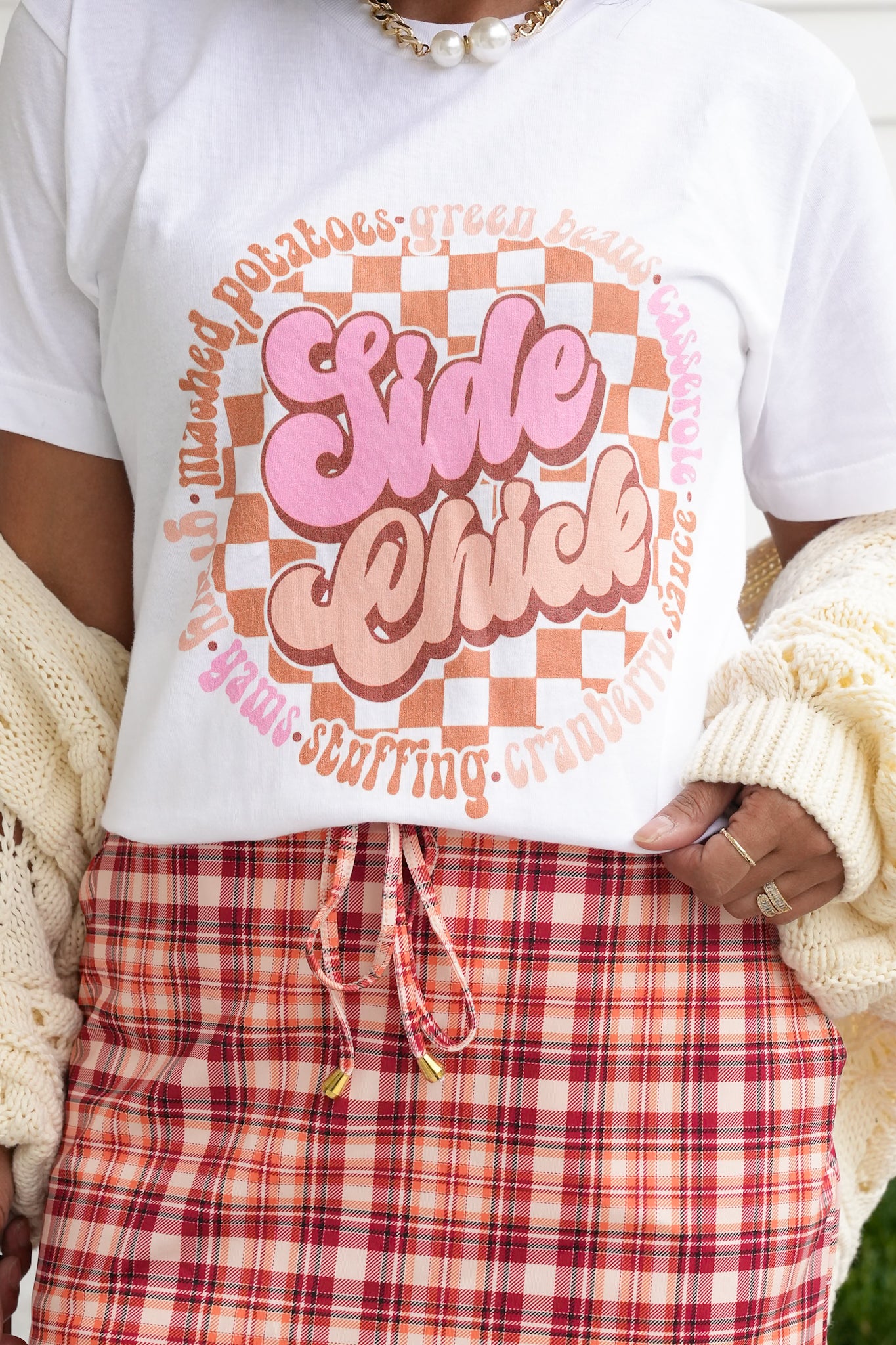 Plus/Reg Short Sleeve "Side Chick" Graphic Tee