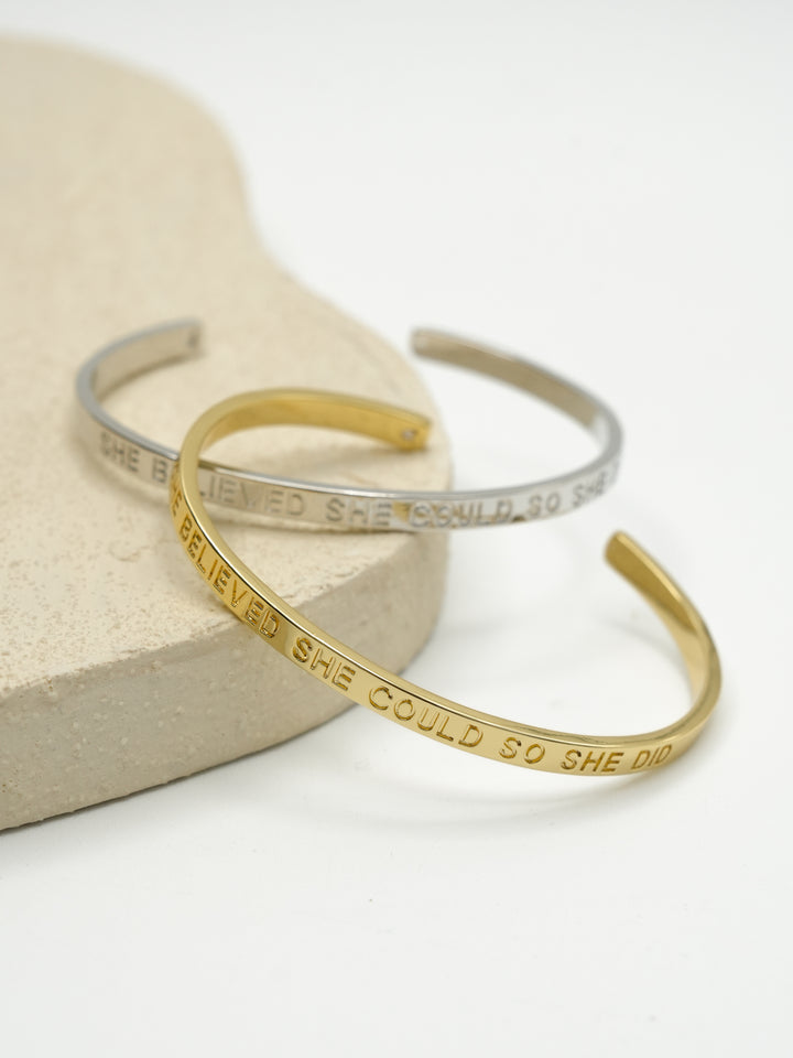 Treasure Jewels She Believed She Could So She Did Bangle