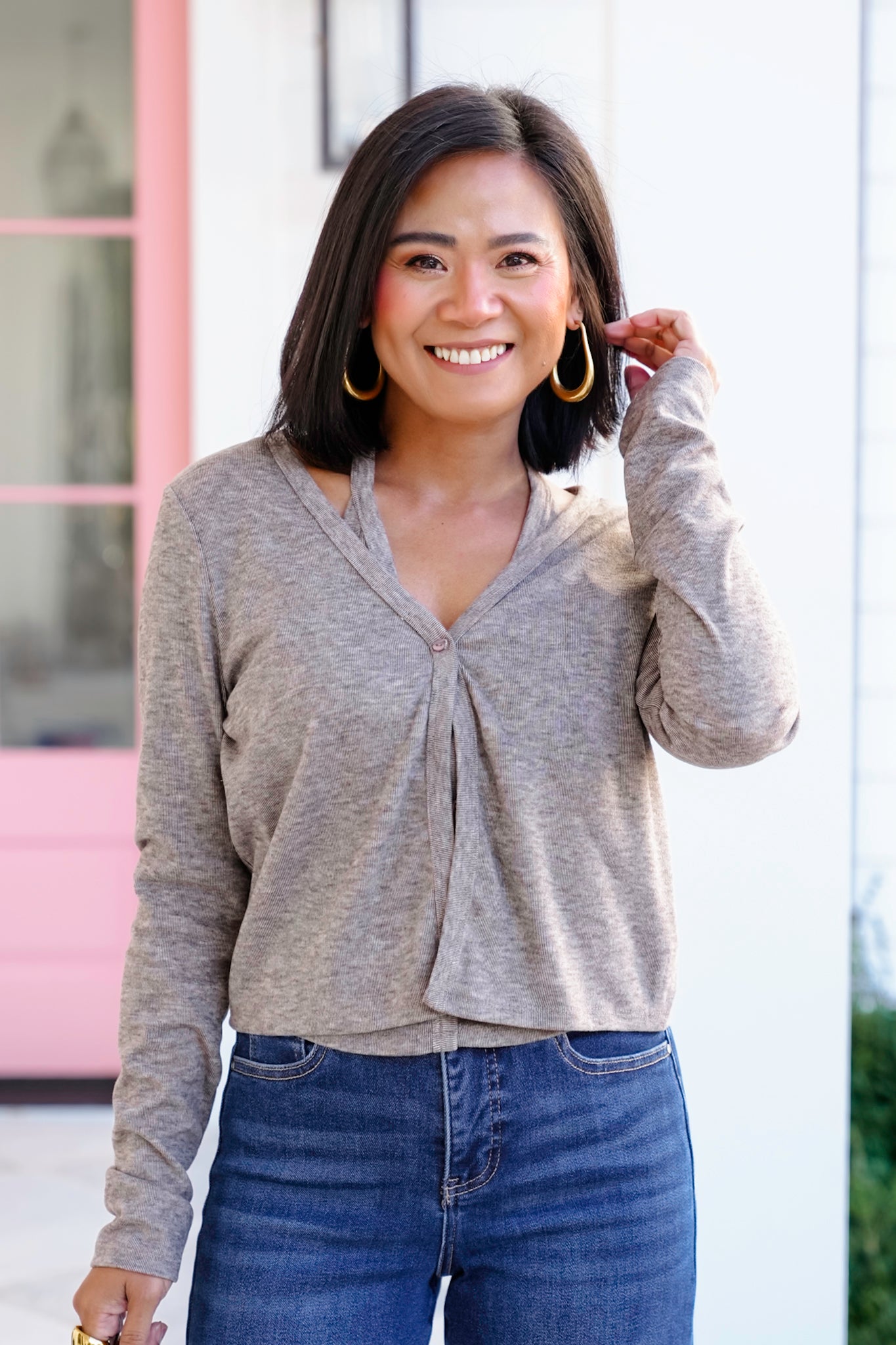 Long Sleeve Layered Cardigan Top