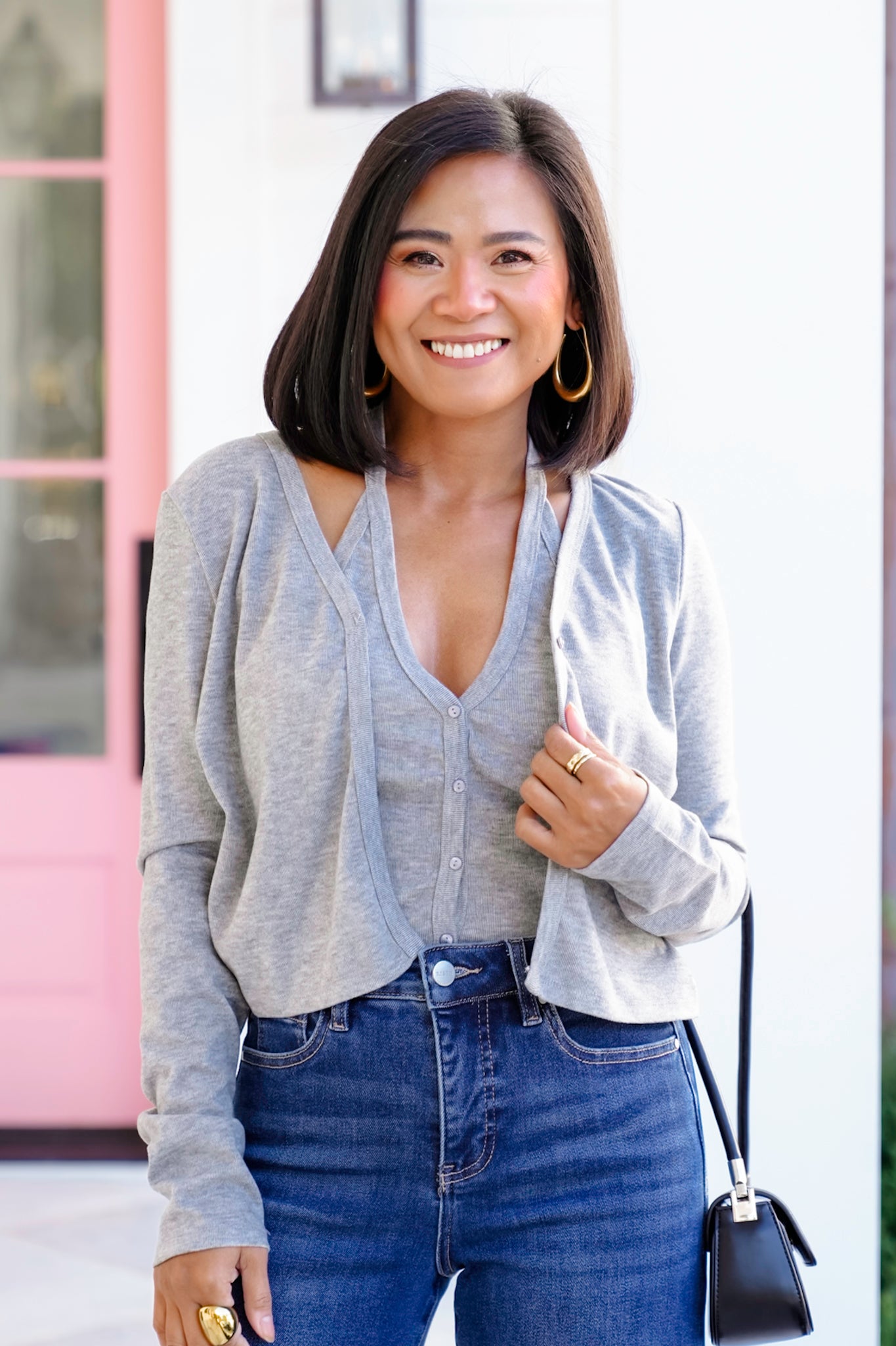 Long Sleeve Layered Cardigan Top