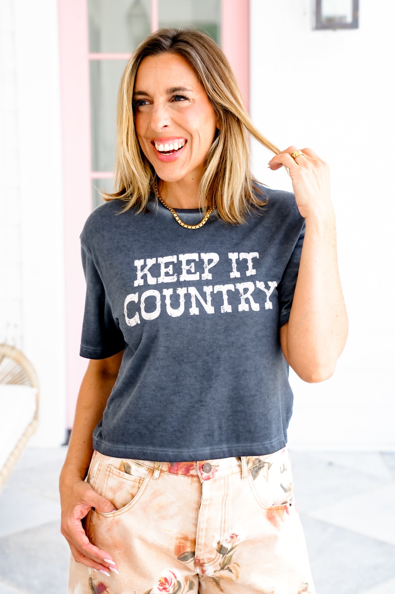 Short Sleeve "Keep It Country" Graphic Tee