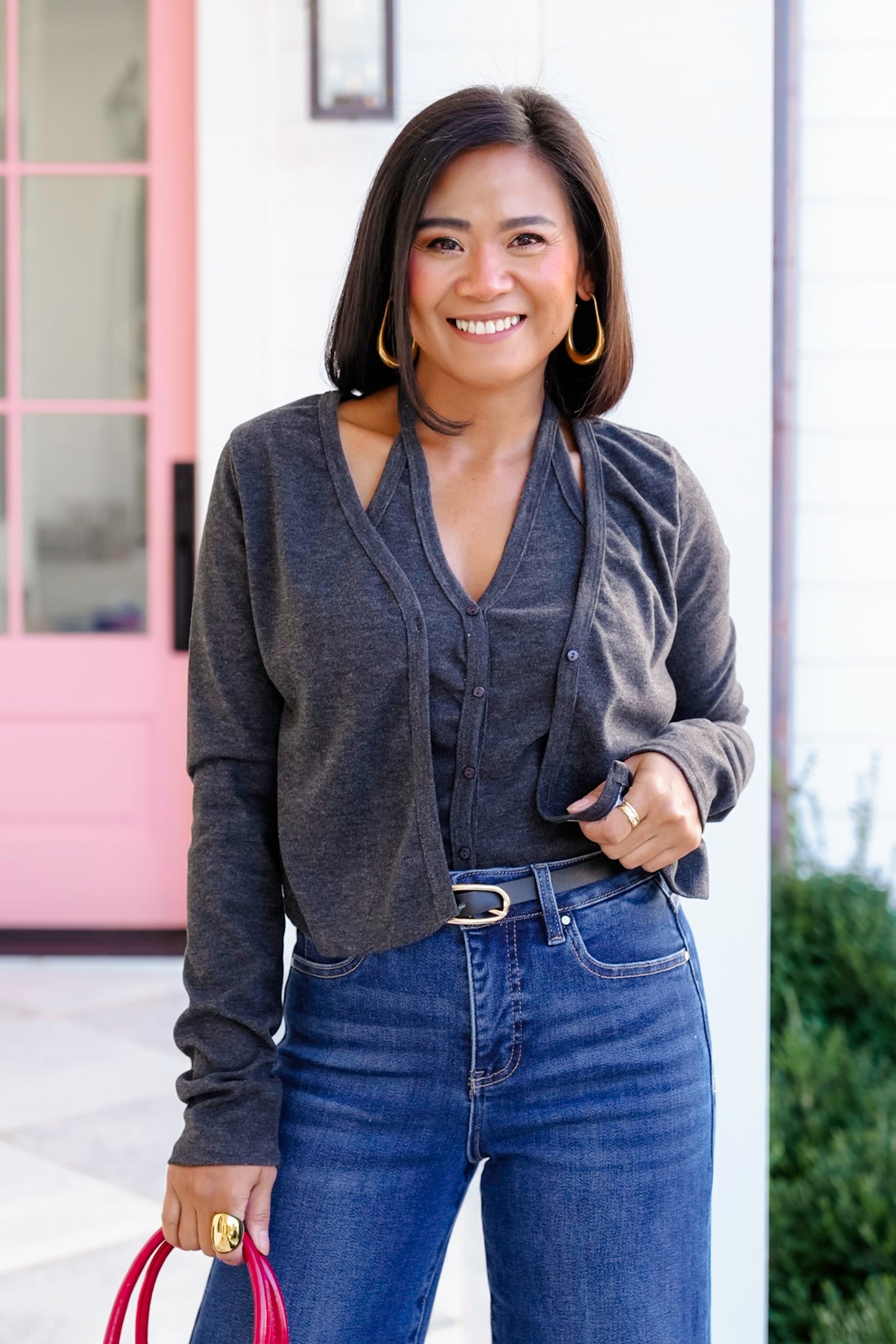 Long Sleeve Layered Cardigan Top