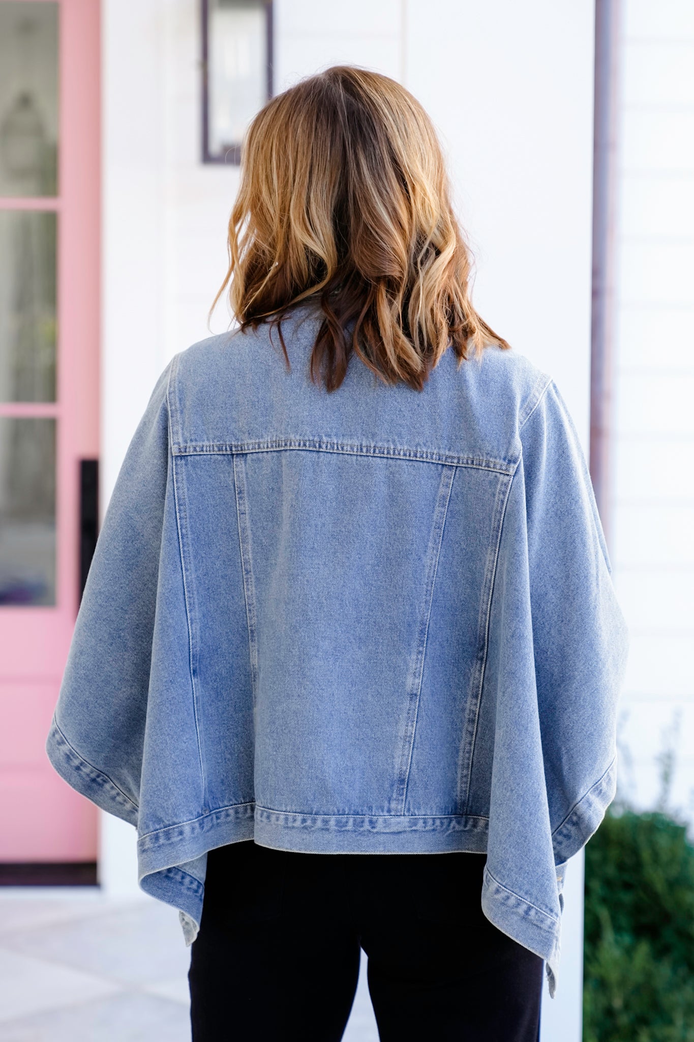 Plus/Reg Cropped Short Sleeves Button Down Jacket