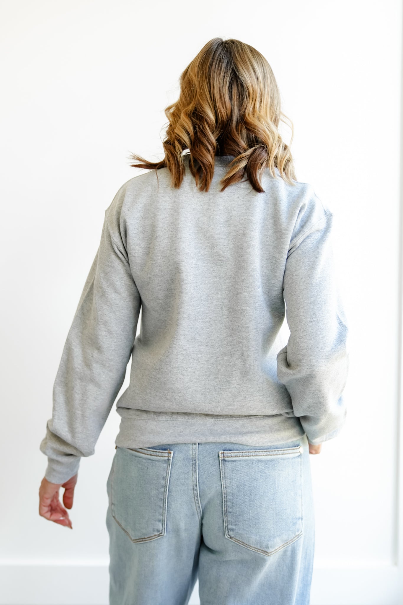 Plus/Reg Long Sleeve "Not Moms Favorite" Graphic Sweatshirt