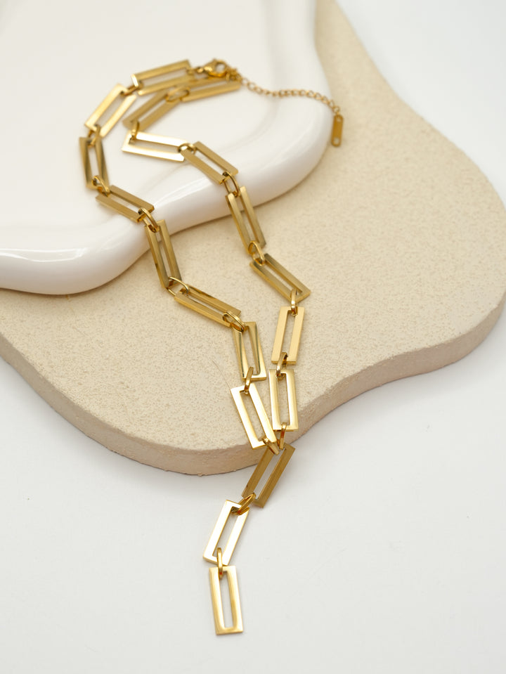 Stainless Steel Lariat Necklace