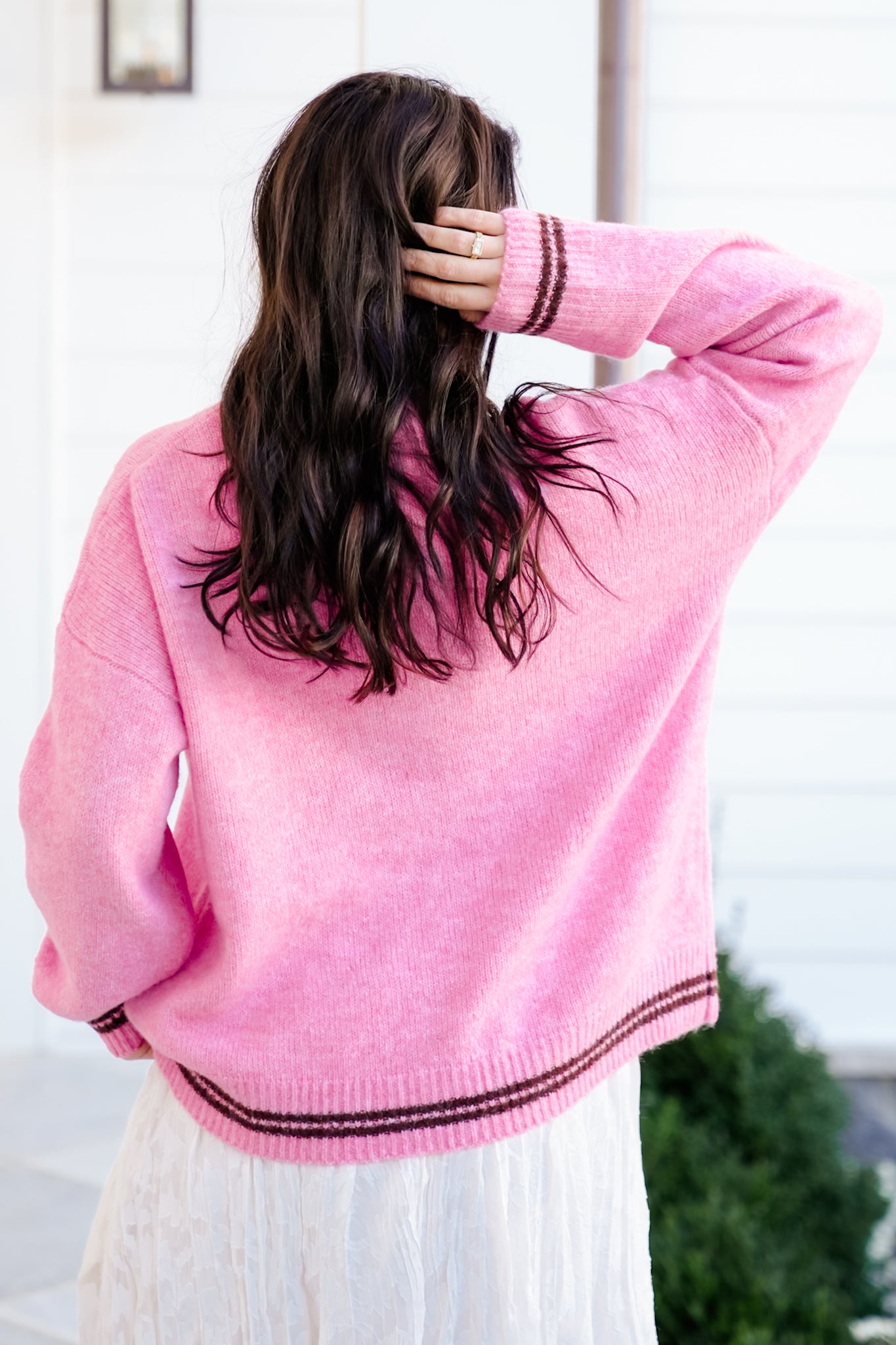 Long Sleeve "Good Luck" Horseshoe Pullover Sweater